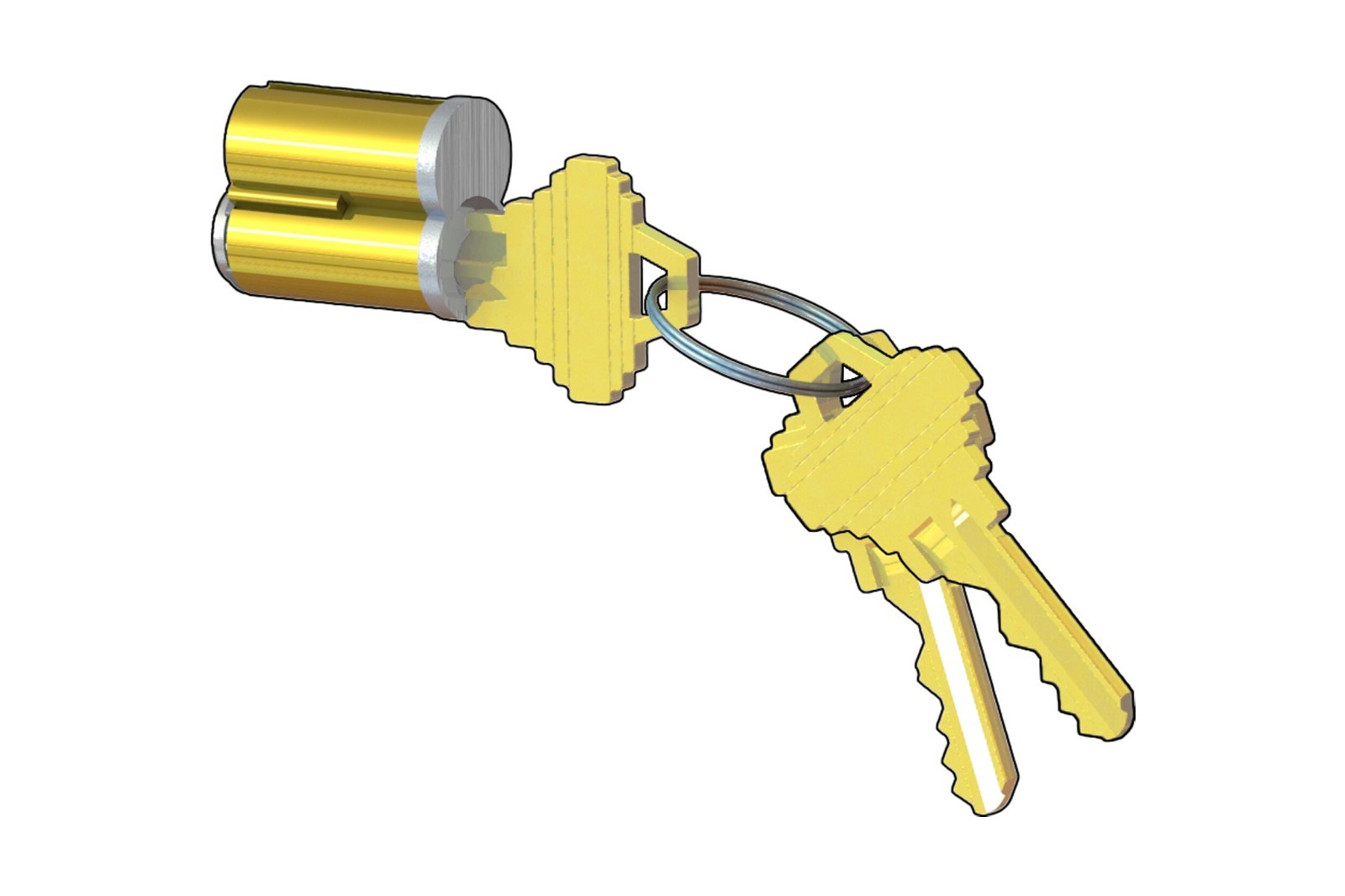 EDM 8C04-SFIC, 6Pin Core in Schlage Keyways and Key System, Combinated + 3Keys