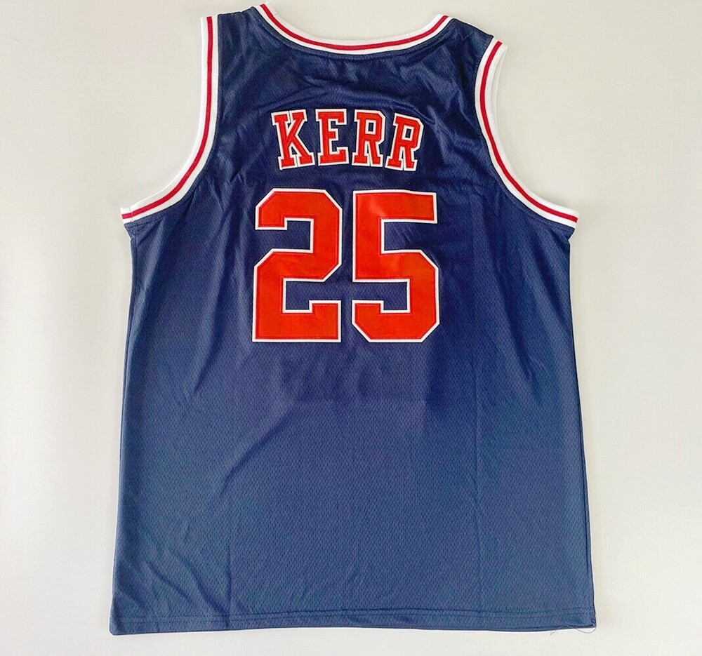 Throwback Steve Kerr #25 Basketball Jersey All Stitched Men\'s Size S-3XL