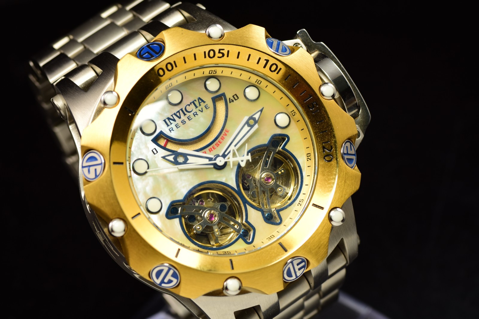 Invicta Reserve Venom Hybrid Men's Double Open Heart AUTOMATIC Watch 51mm MOP