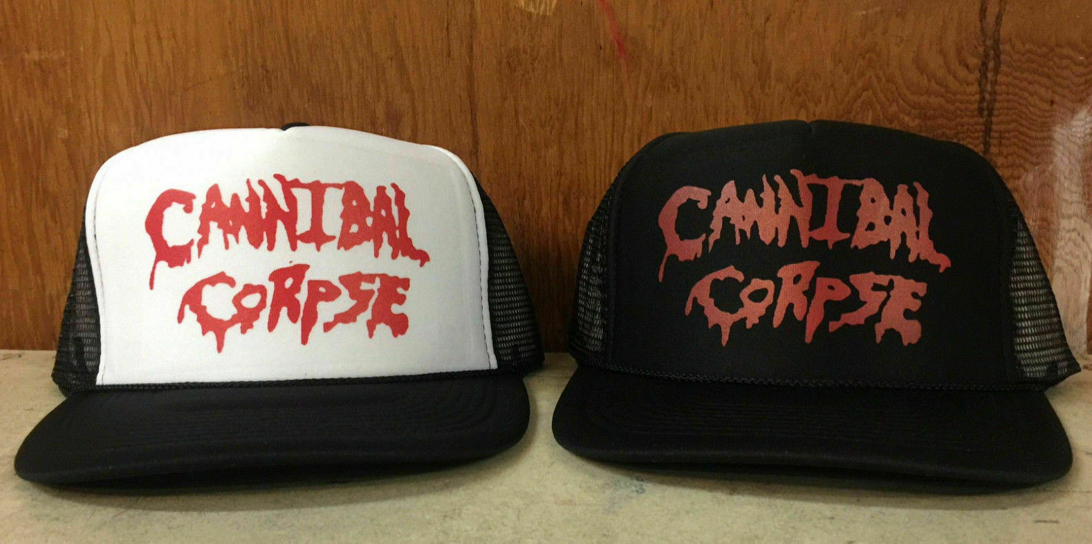 Cannibal Corpse Trucker Hat deicide slayer mortician hammer butchered death kbd Cannibal Corpse Trucker Hat deicide slayer mortician hammer butchered death kbd