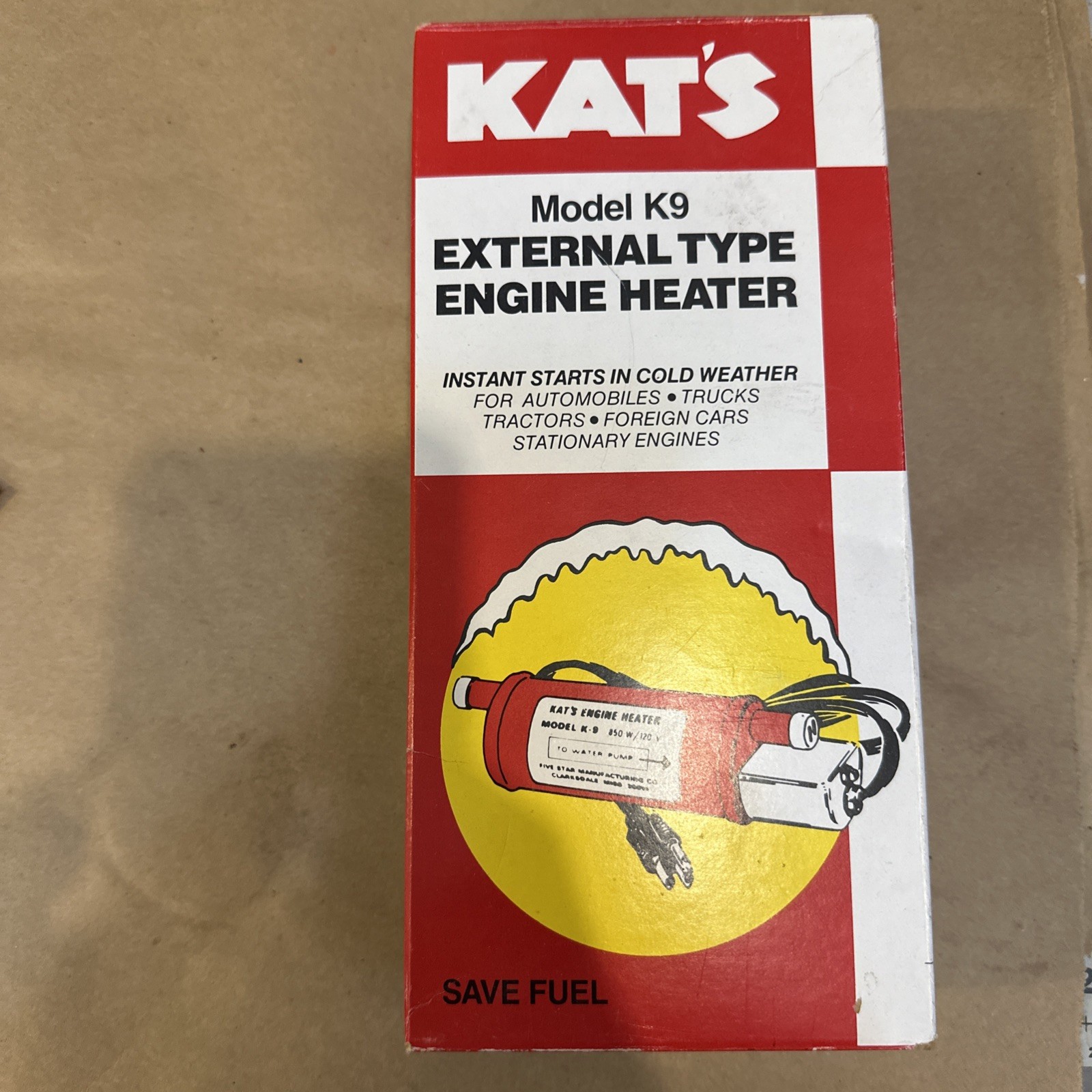 Kat’s K9 External Type Engine Heater NEW Old Stock