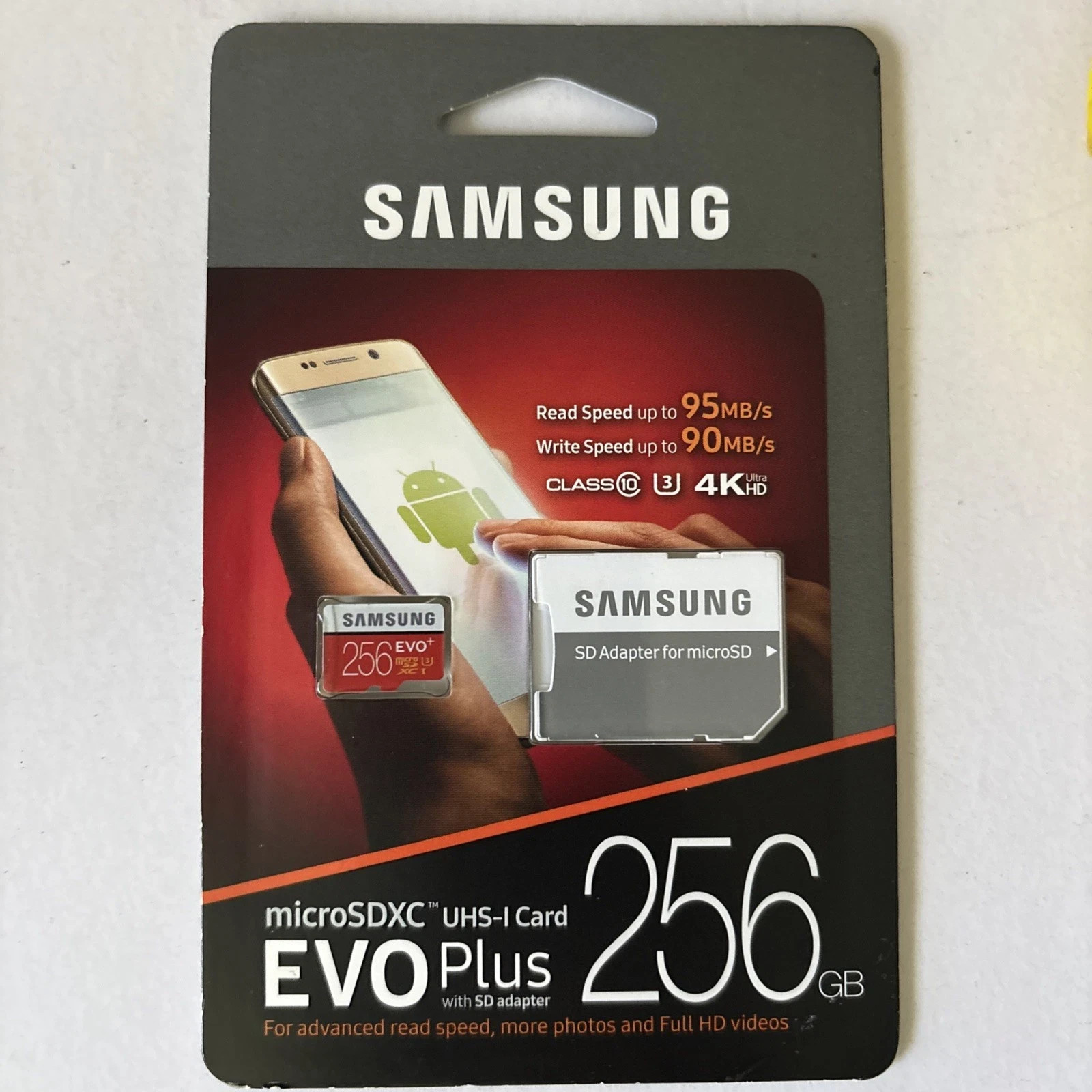 Samsung Genuine 256GB EVO+ Plus MicroSD Memory Card - Sealed NEW