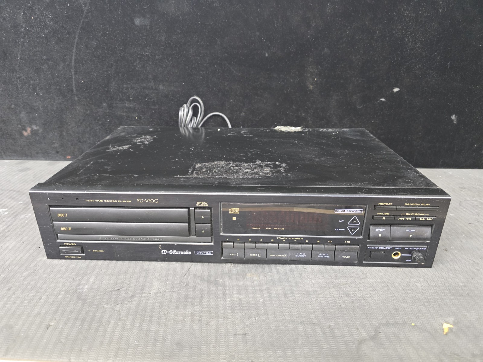 Vintage 1998 Pioneer PD-V10G Dual Twin Tray CD CDG Karaoke Player Tested #2