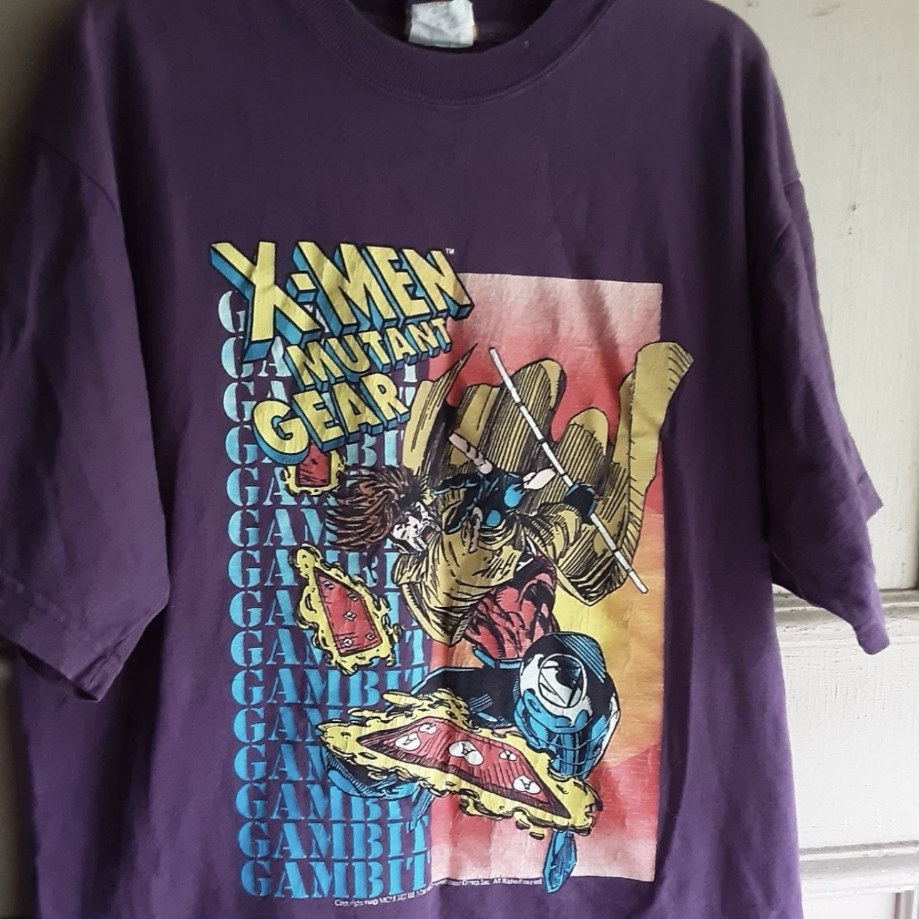 Vintage 1990\'s X-Men Gambit t-shirt