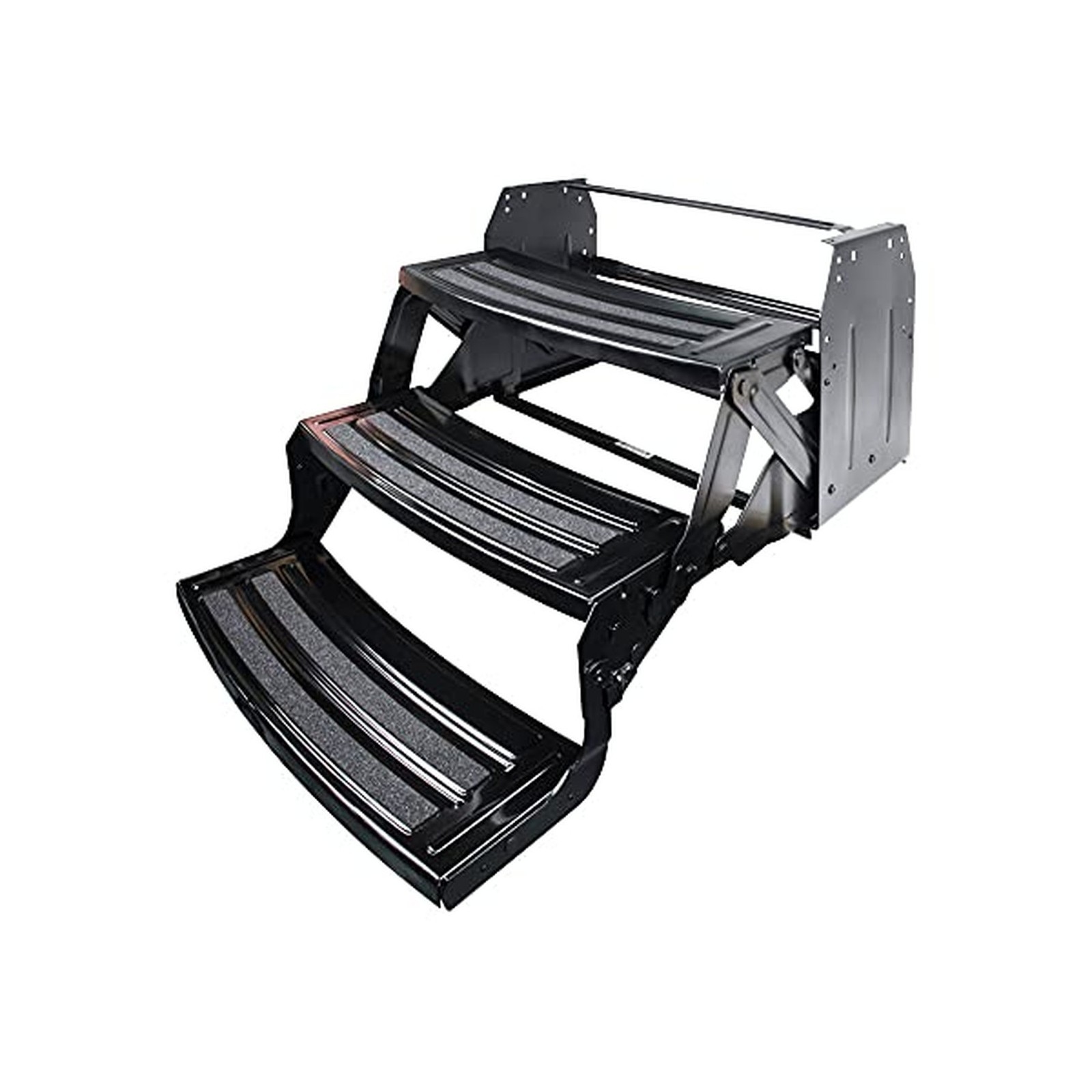 Lippert Components 432687 24\' Radius Corner Manual Step - Triple, 7\' Rise , B... Lippert Components 432687 24\' Radius Corner Manual Step - Triple, 7\' Rise , B...