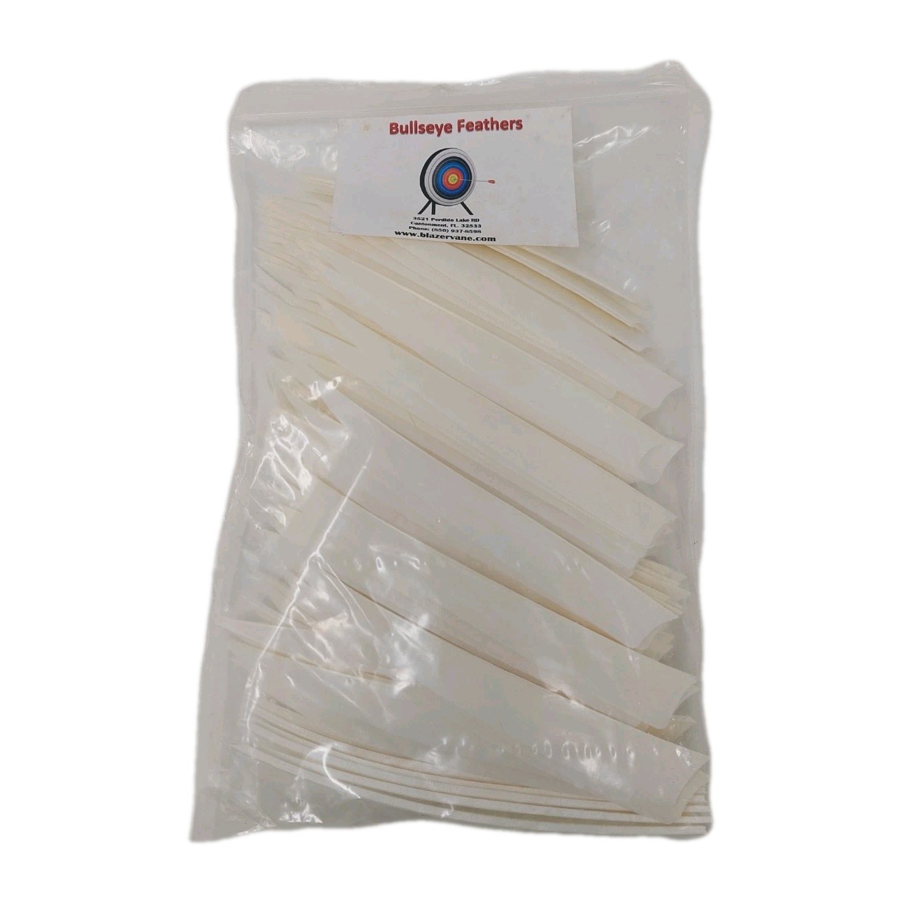100pk Bullseye Archery Feathers 5\