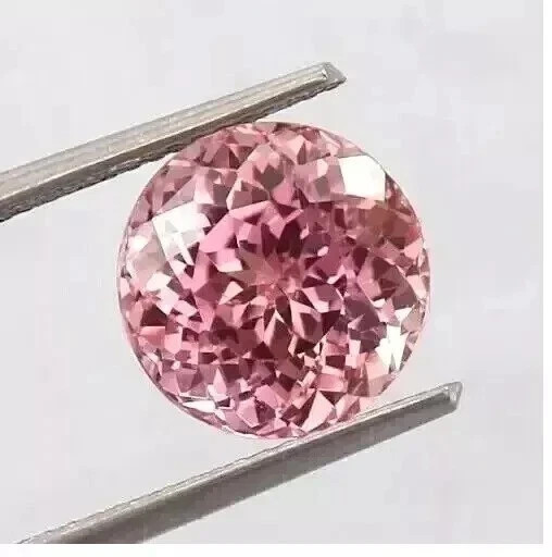 Elegant 6.30 Ct Natural Ceylon Padparadscha Sapphire Loose Round Cut Gemstone
