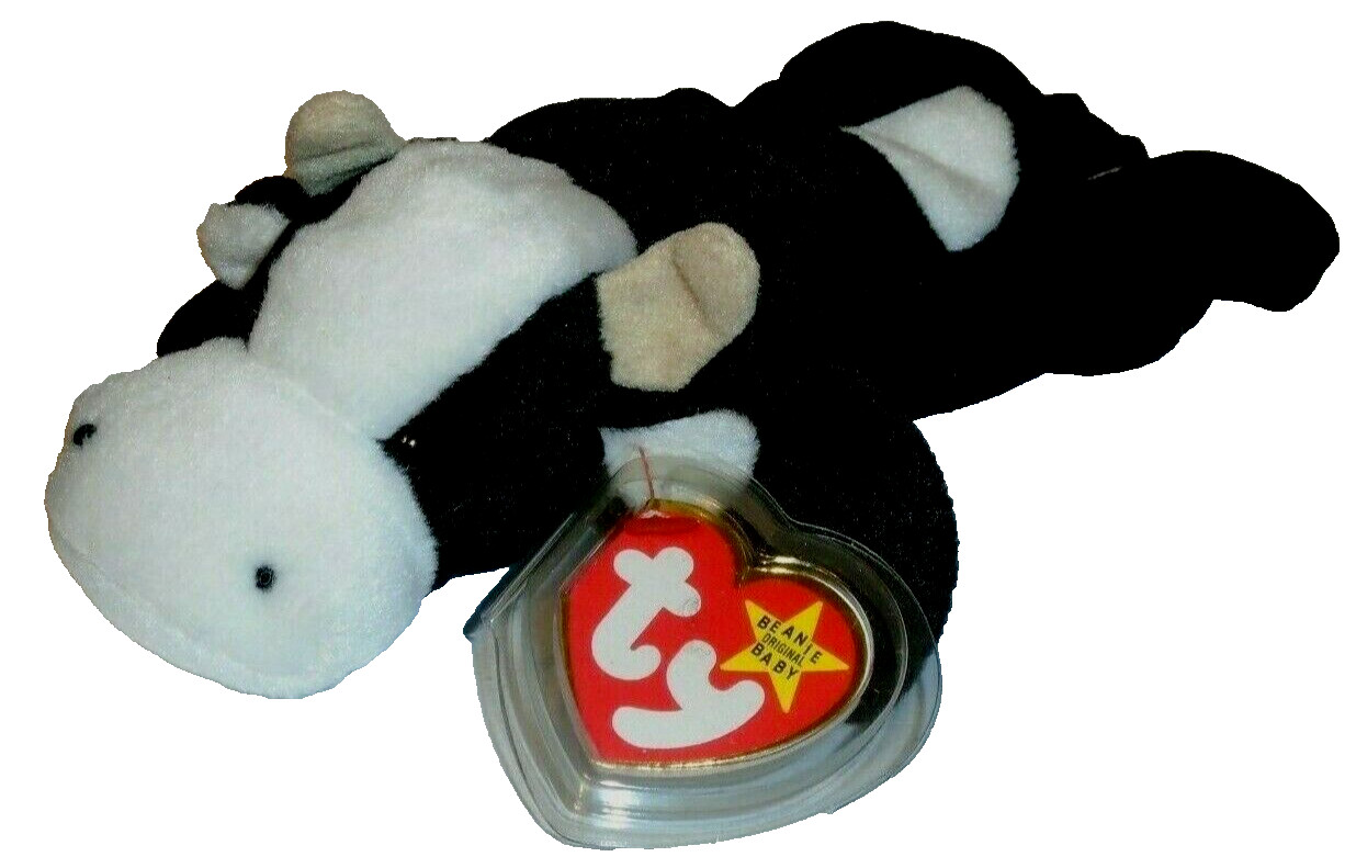 Ty Beanie Baby - DAISY the Cow (9 inch) MWMTs Stuffed Animal Toy