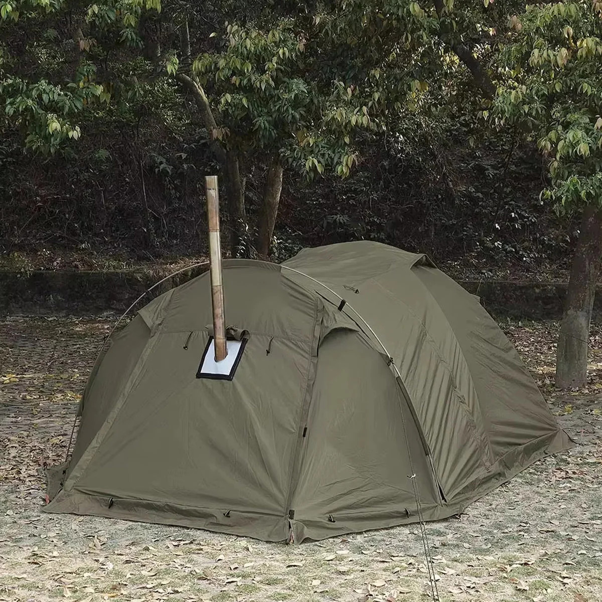 Traverseon All-Season Family Hot Camping Tent with Stove Jack for Family Camping
