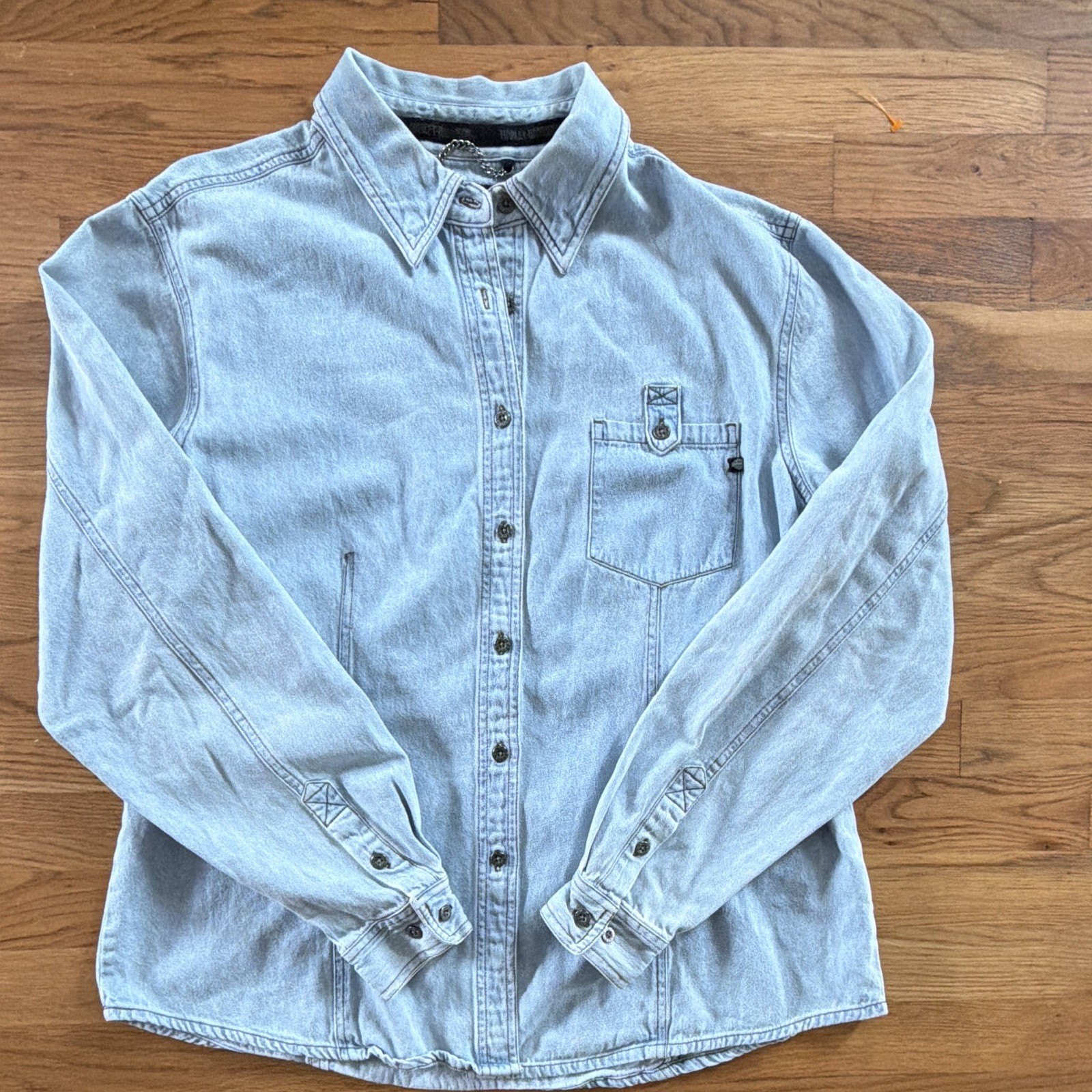 Harley-Davidson 100th Anniversary Light Wash Denim Shirt
