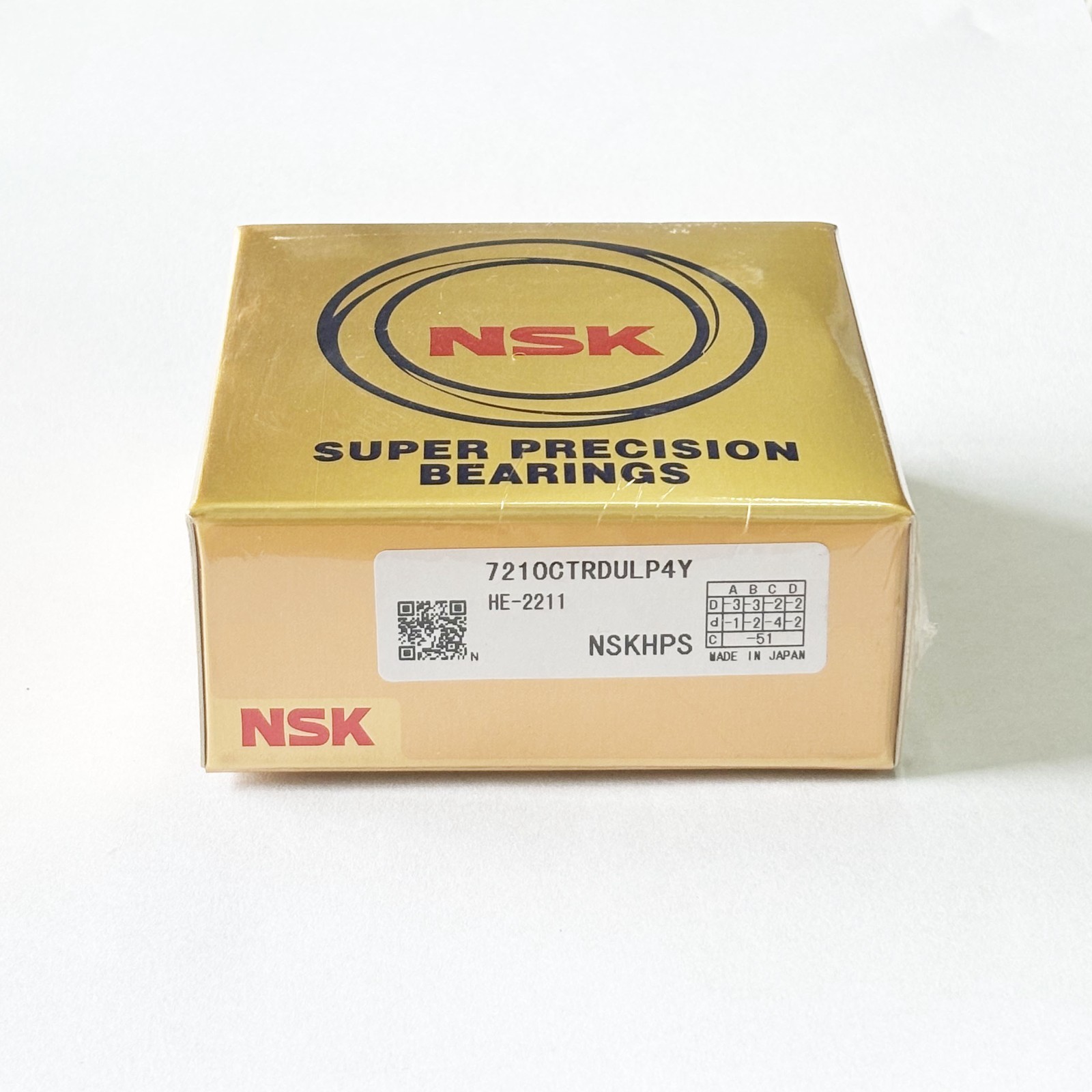 NSK 7210CTRDULP4Y for ABEC-7 Precision Spindle Bearing Duplex Set NSK 7210CTRDULP4Y for ABEC-7 Precision Spindle Bearing Duplex Set