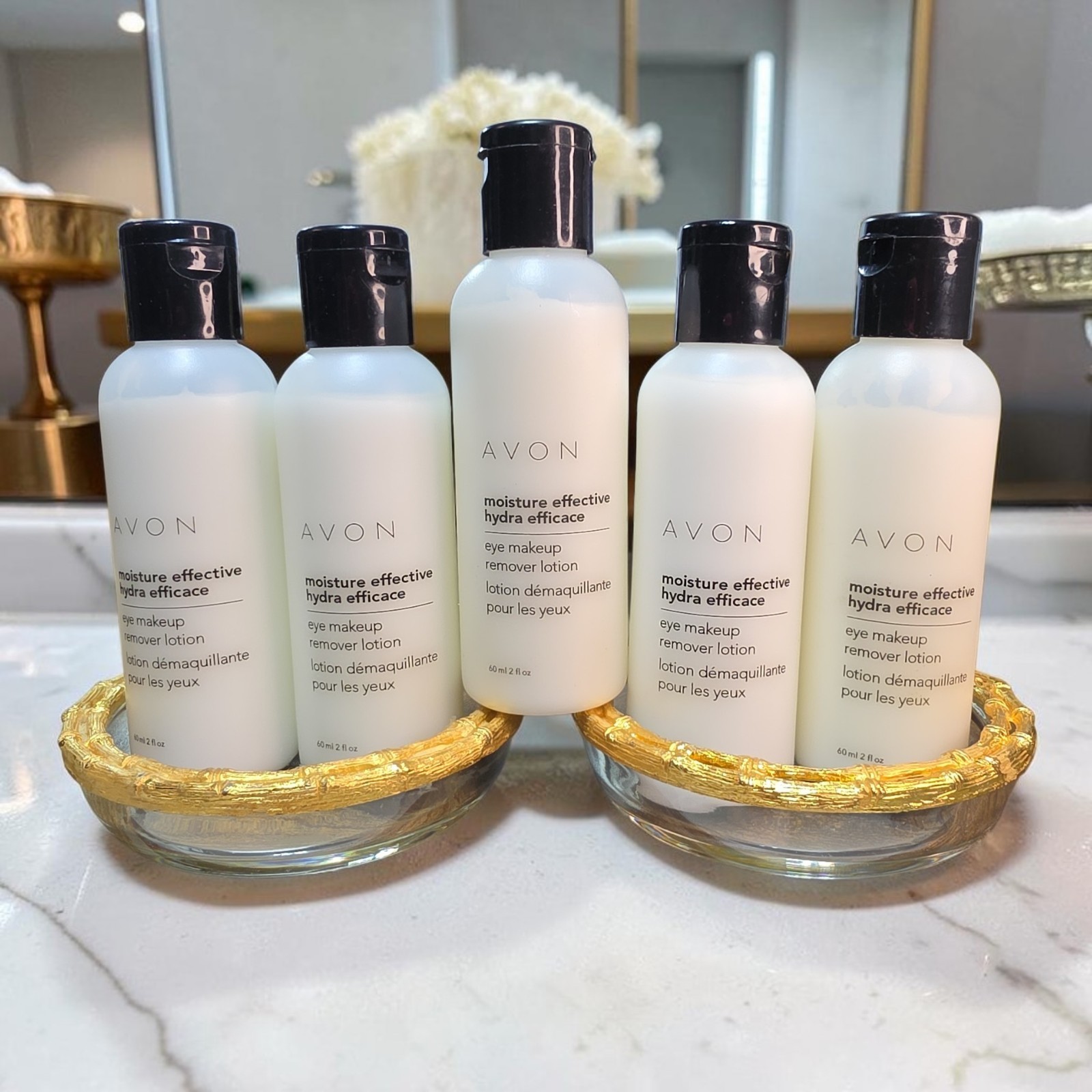 LOT OF 5 Avon Moisture Effective Eye Makeup Remover Lotion 2 oz Brand New VTG LOT OF 5 Avon Moisture Effective Eye Makeup Remover Lotion 2 oz Brand New VTG