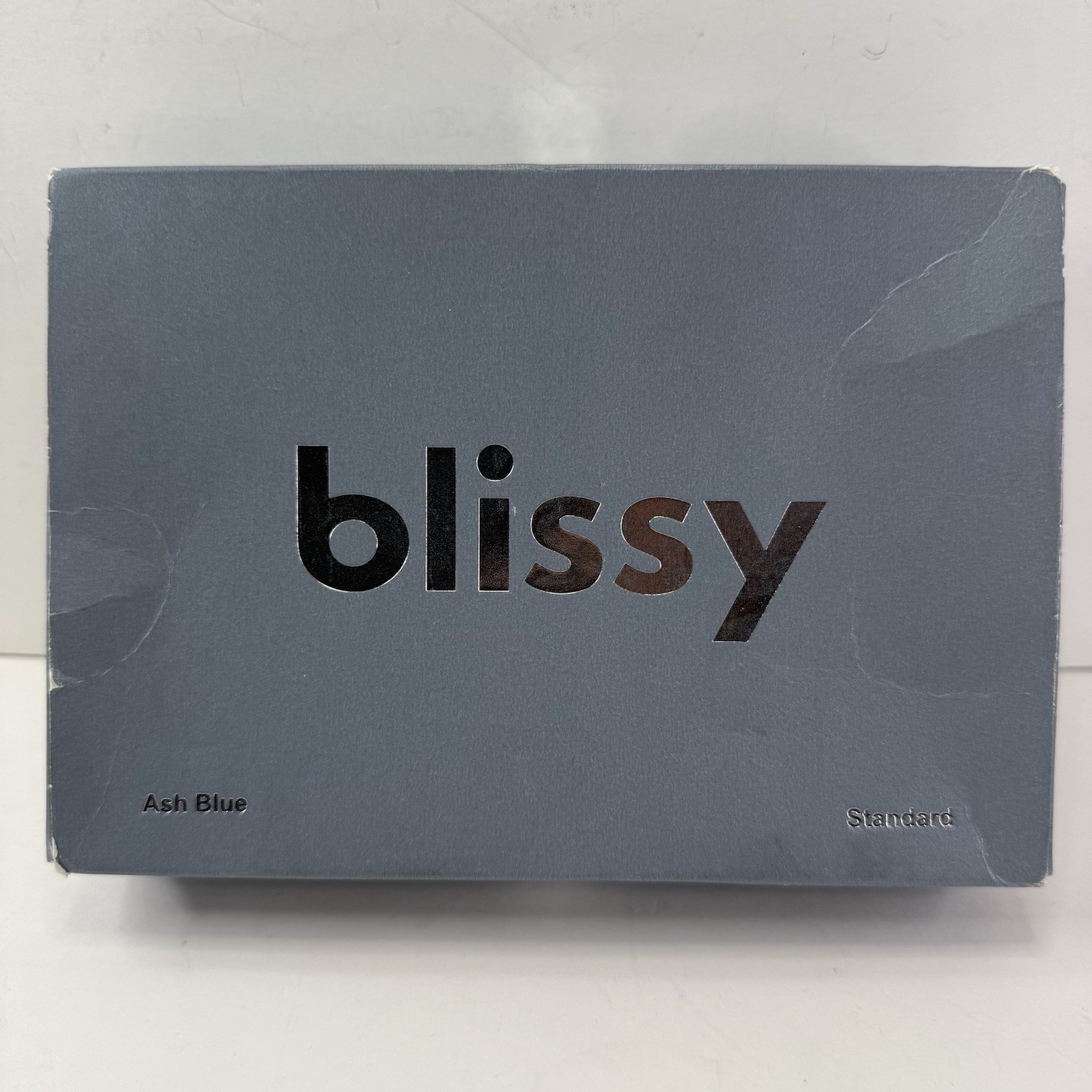 BLISSY Mulberry Silk Pillowcase -Standard- 22 Momme- Ash Blue BLISSY Mulberry Silk Pillowcase -Standard- 22 Momme- Ash Blue