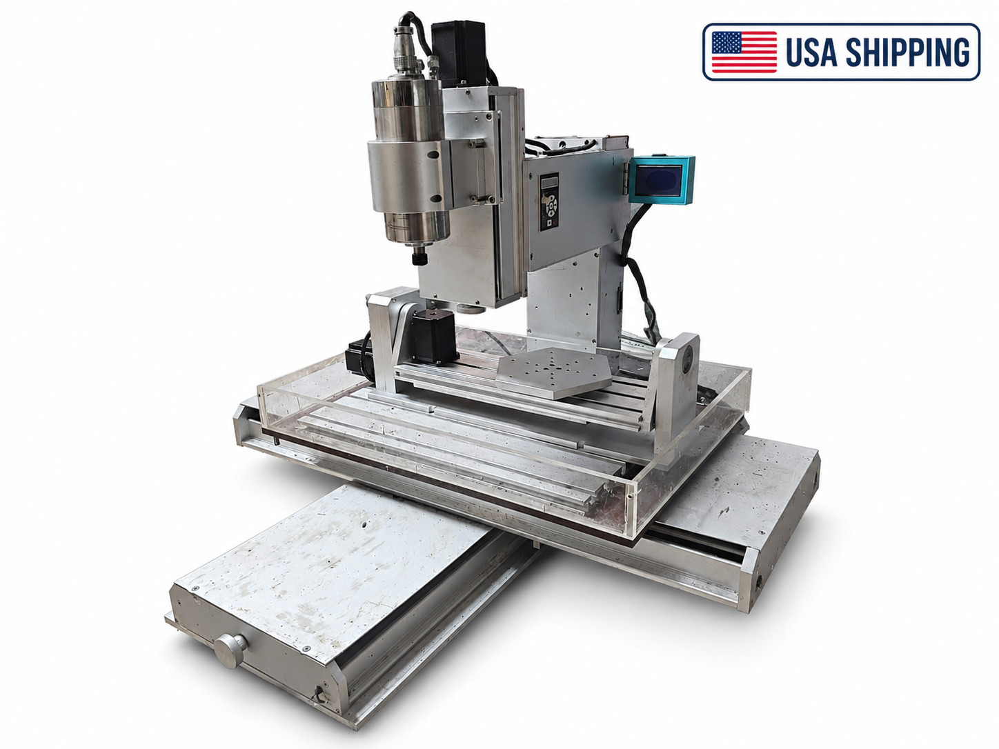 ChinaCNCZone HY-6040 5-Axis CNC Router Milling Machine 1.5kW Mach3 A/B Table