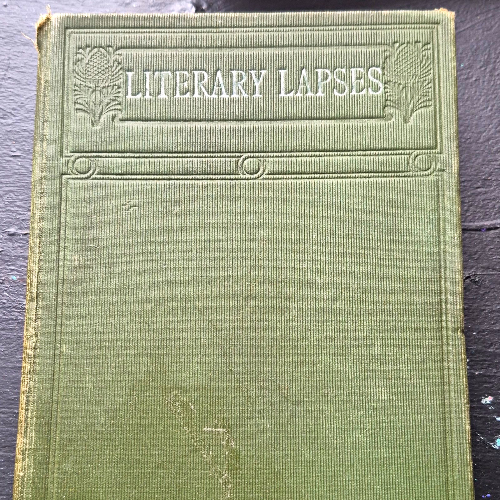 Literary Lapses Signed Hardcover Book in English - Literature & Fiction