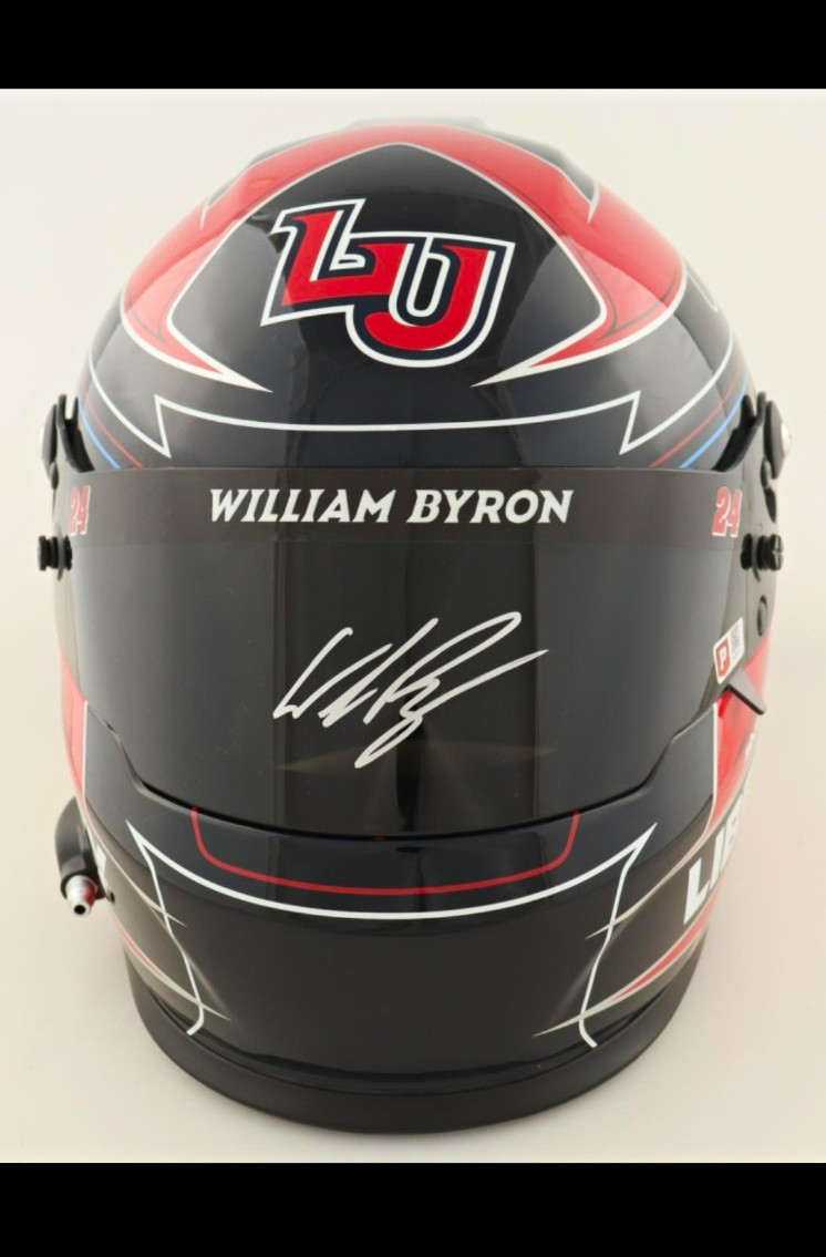 William Byron Signed Liberty University NASCAR Helmet w/ Pristine Authentic COA William Byron Signed Liberty University NASCAR Helmet w/ Pristine Authentic COA