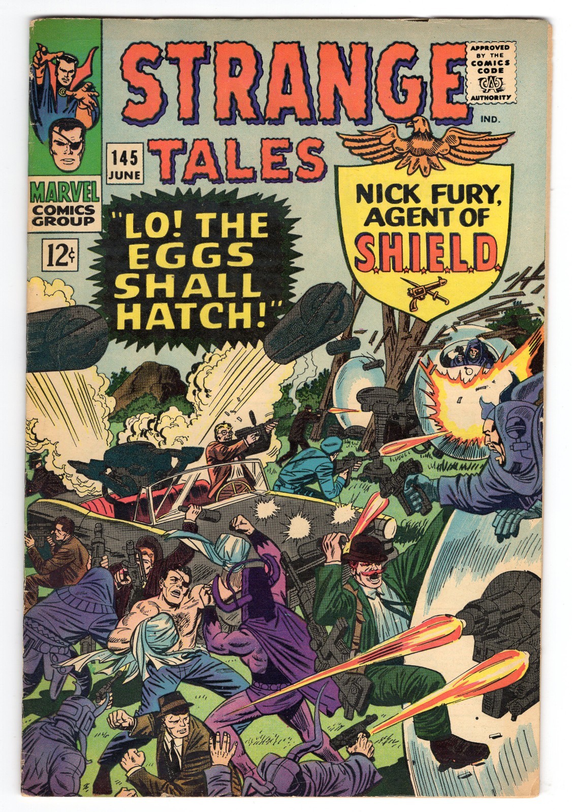 Strange Tales 145 1966 Marvel Comics VG+ 4.5 Nick Fury Doctor Strange