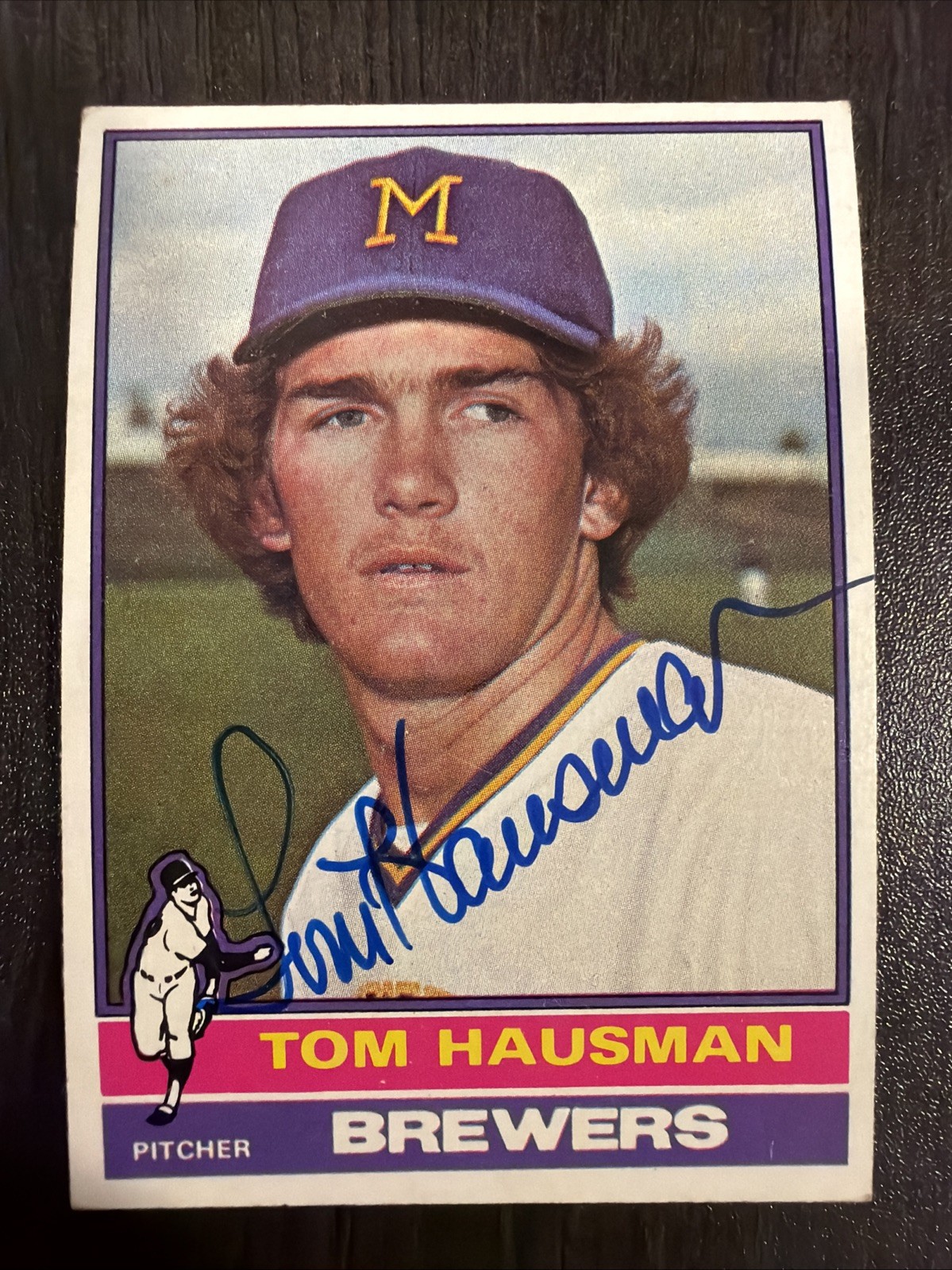 TOM HAUSMAN 1976 TOPPS AUTOGRAPHED SIGNED AUTO BASEBALL CARD WU TOM HAUSMAN 1976 TOPPS AUTOGRAPHED SIGNED AUTO BASEBALL CARD WU