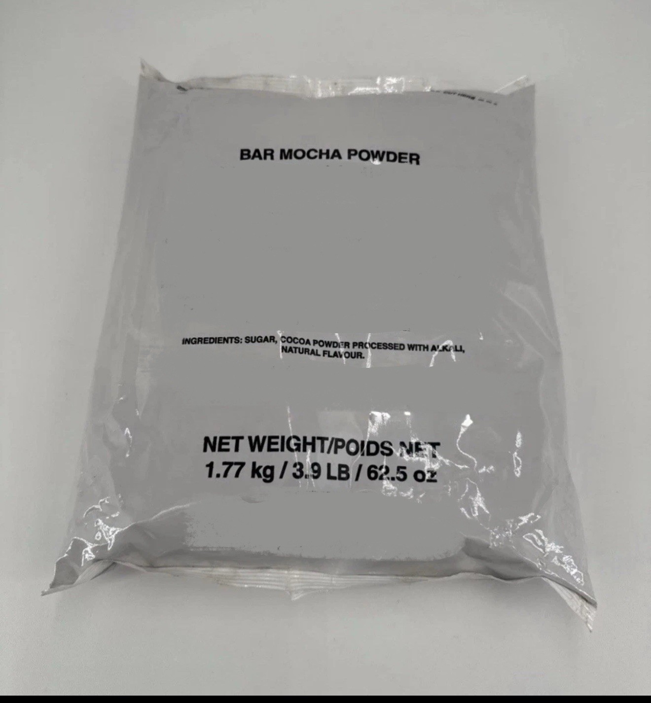Bar Mocha Powder Base Mix, 3.9 LB Bag,  BB 12/2026