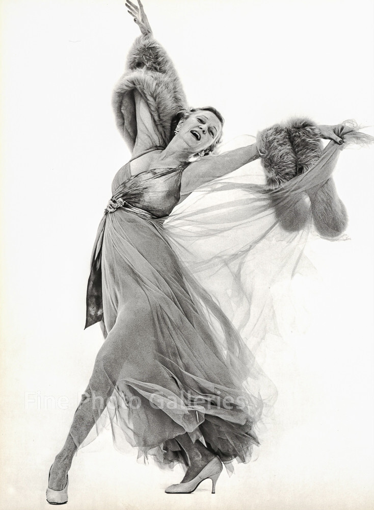 1958 Vintage RICHARD AVEDON Ballroom Dancer IRENE CASTLE Movie Duotone Photo Art