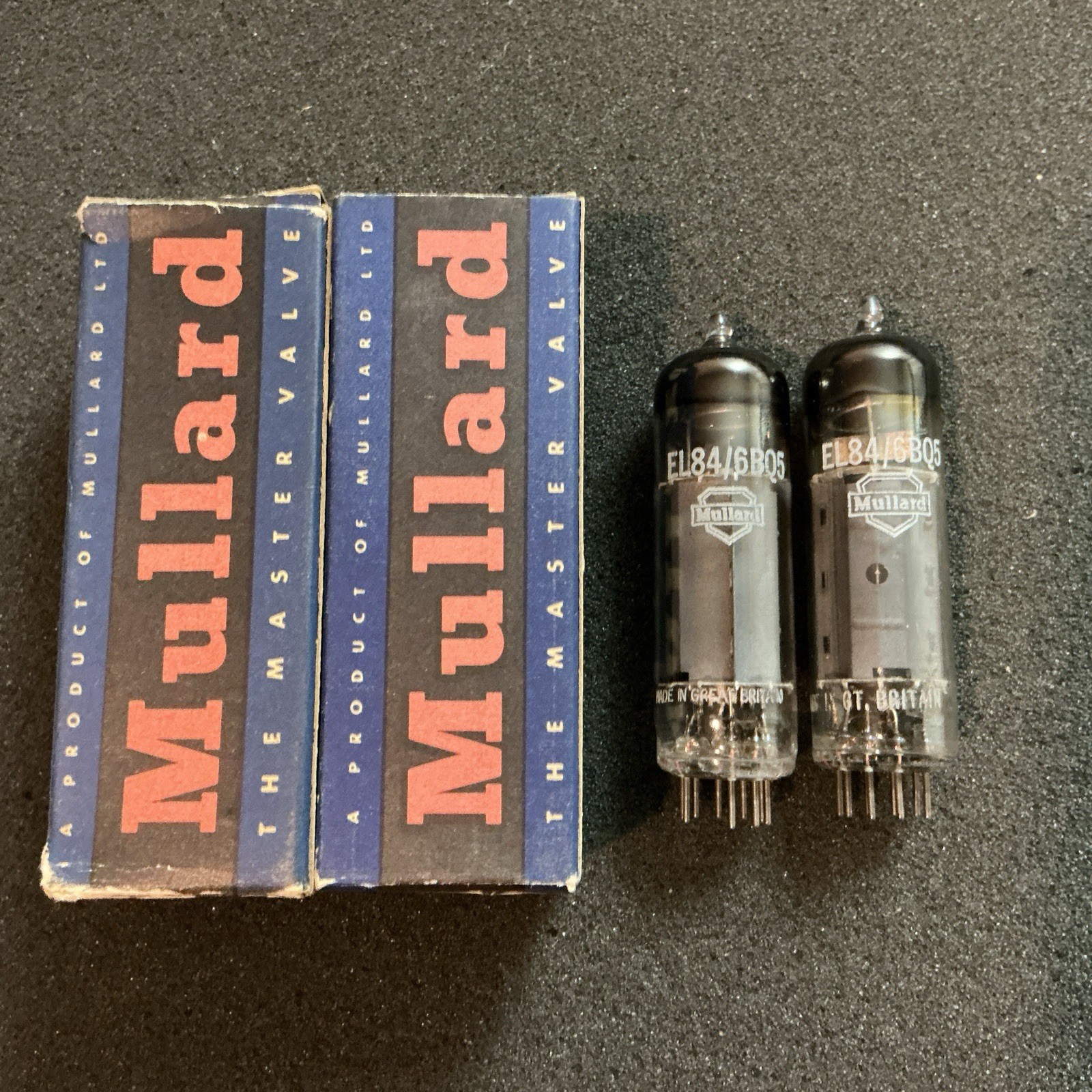 Rare NOS Mullard EL84 6BQ5 Tubes kM1 Series MATCHED N709 E84L CV2975 L@@K
