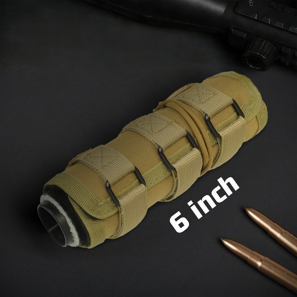 6/7 Inch Suppressor Heat Cover Gun Silencer Protector Burn Proof Sleeve Muffler