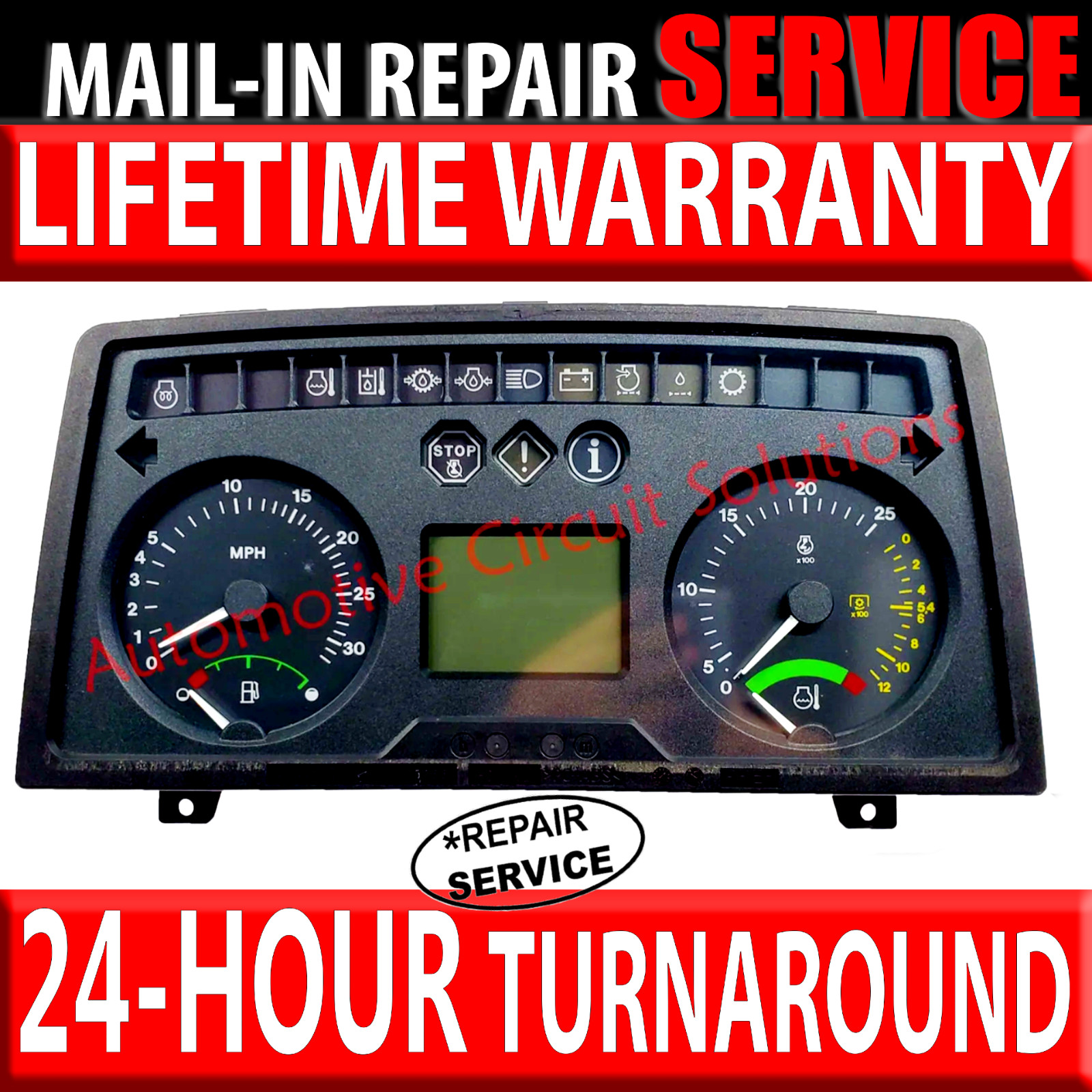 2001-2009 JOHN DEERE 6000 & 7000 Instrument Cluster LCD DISPLAY [REPAIR SERVICE]