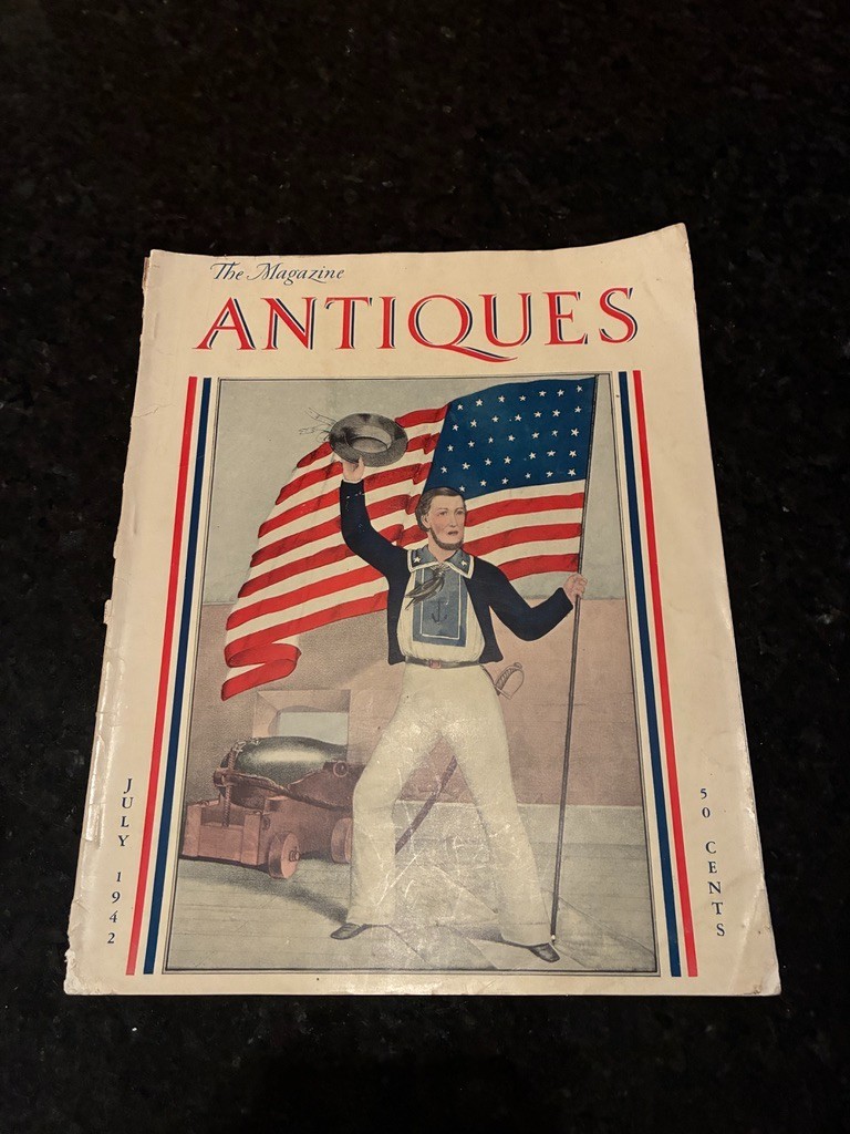 The Magazine Antiques from July 1942, showcasing era antiques, Vol. XLII No. 1 The Magazine Antiques from July 1942, showcasing era antiques, Vol. XLII No. 1