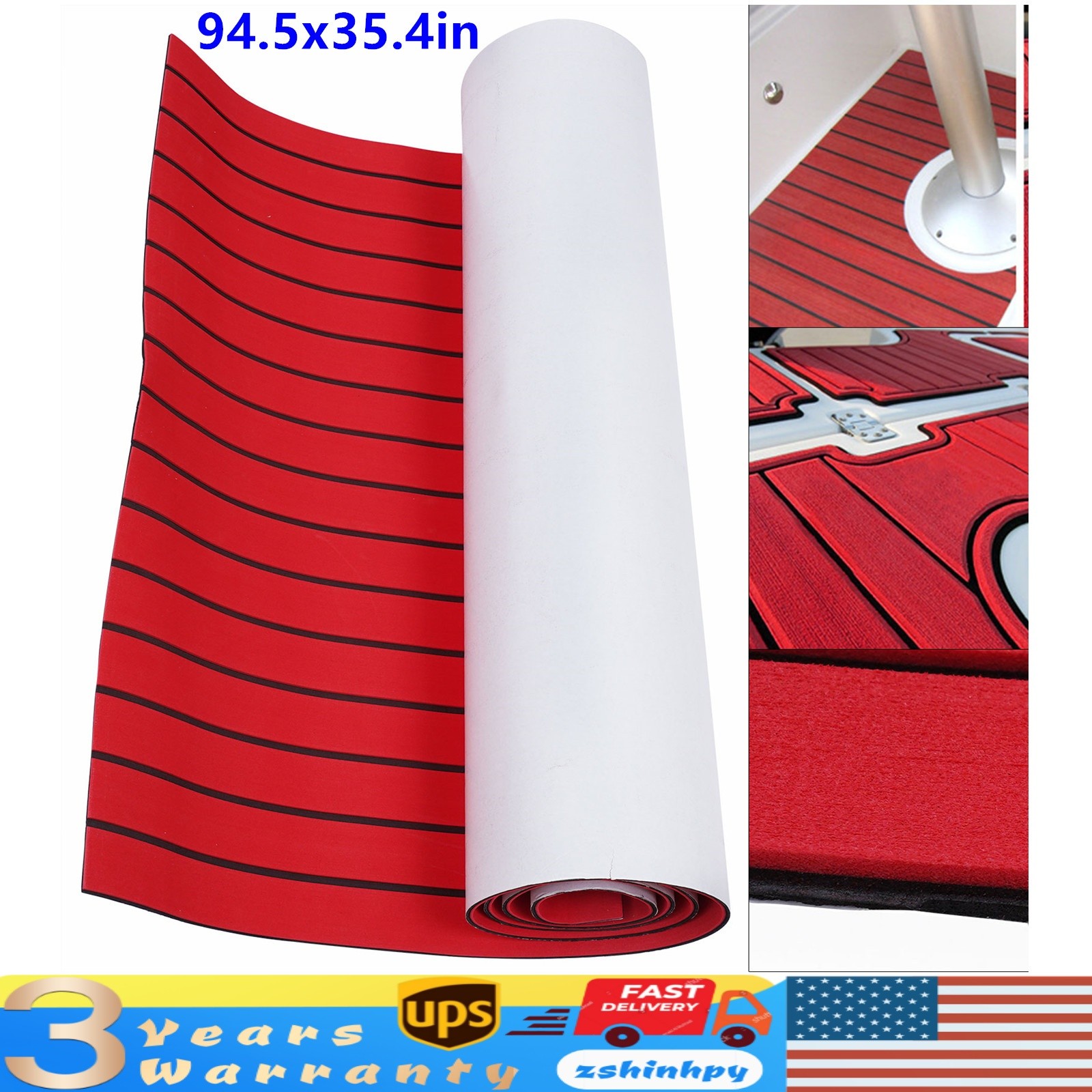 EVA Foam Boat Flooring Mat Yacht Teak Decking Sheet Marine Carpet Flooring Pad