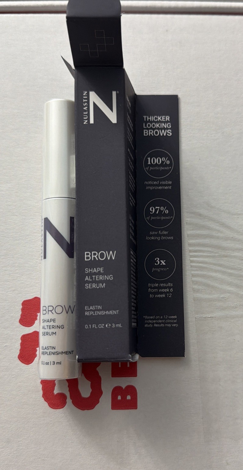 Nulastin Brow Shape Altering Serum Elastin Replenish .1oz/3mL FULL SZ SEAL Nulastin Brow Shape Altering Serum Elastin Replenish .1oz/3mL FULL SZ SEAL