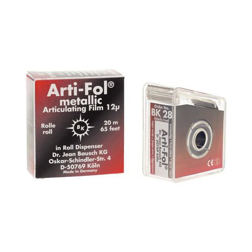 Bausch BK28 Arti-Fol II Metallic Articulating Film Black/Red 20 m Dispenser Bausch BK28 Arti-Fol II Metallic Articulating Film Black/Red 20 m Dispenser