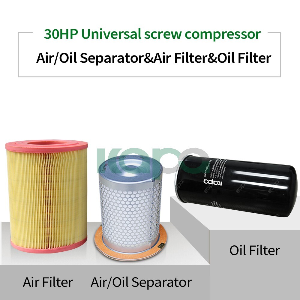 Oil / Air Filter Element Oil And Gas Separator Sets For 25-30HP Air Compressor