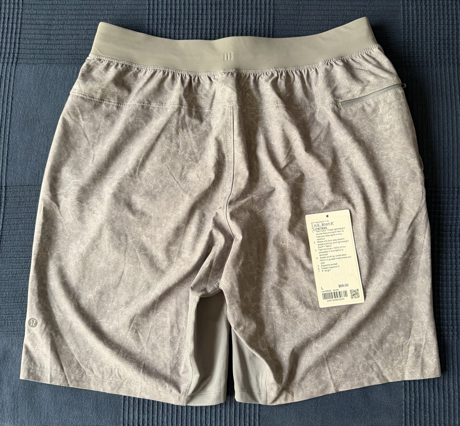 lululemon T.H.E. Short 9in Linerless Large Gray lululemon T.H.E. Short 9in Linerless Large Gray
