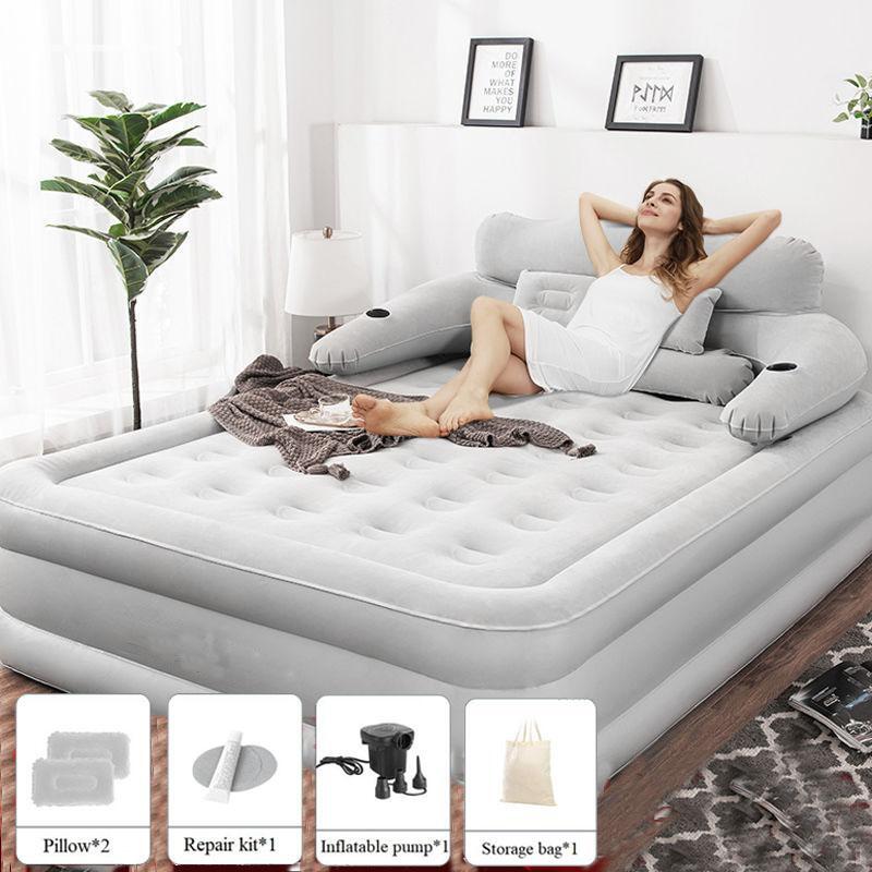 Queen Size Air Mattress Sofa Bed for Outdoor Indoor Portable Inflatable Couch US Queen Size Air Mattress Sofa Bed for Outdoor Indoor Portable Inflatable Couch US