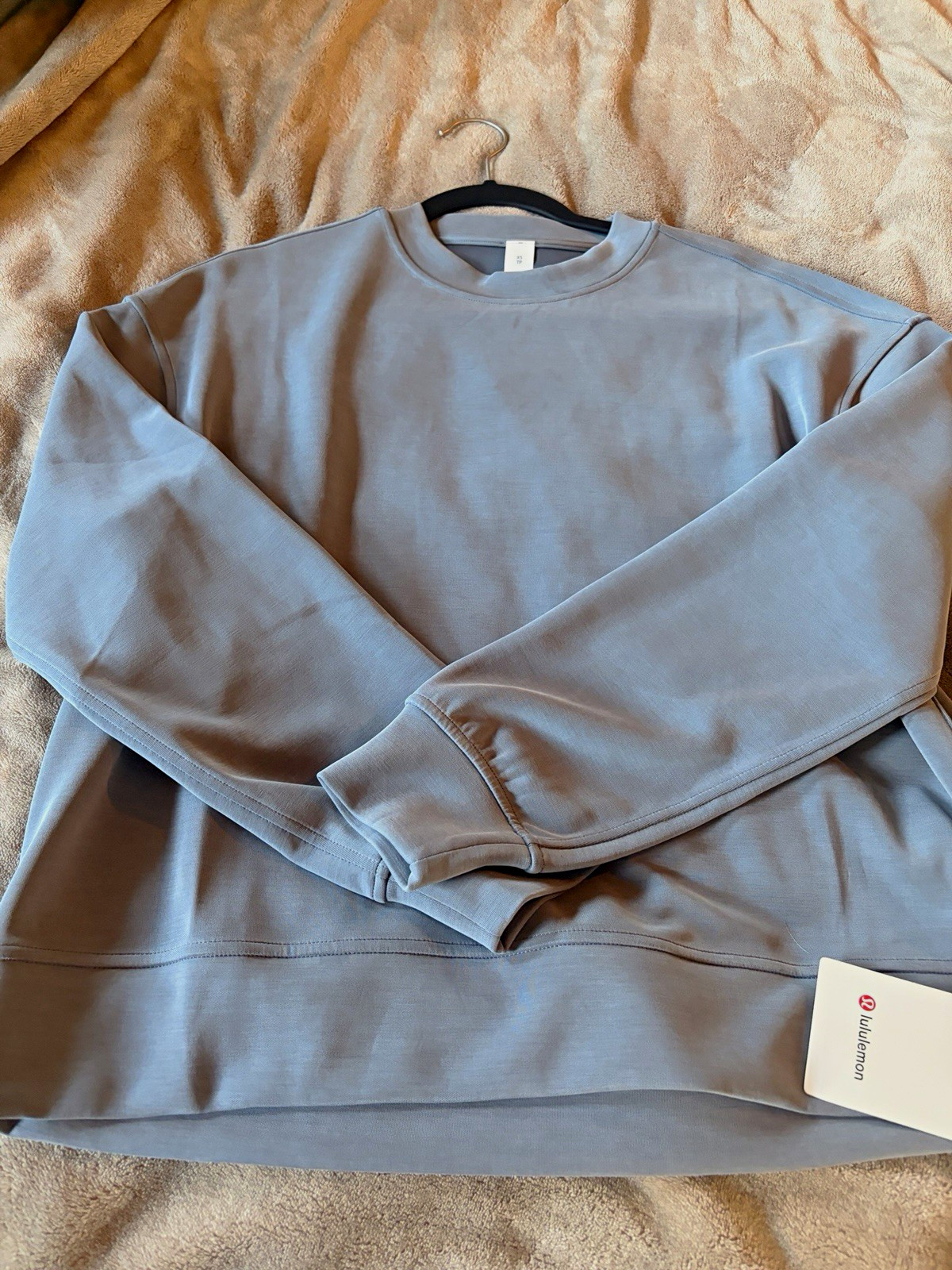 Lululemon Softstreme Oversized Crew Neck Pullover Sweatshirt Gray XS Lululemon Softstreme Oversized Crew Neck Pullover Sweatshirt Gray XS