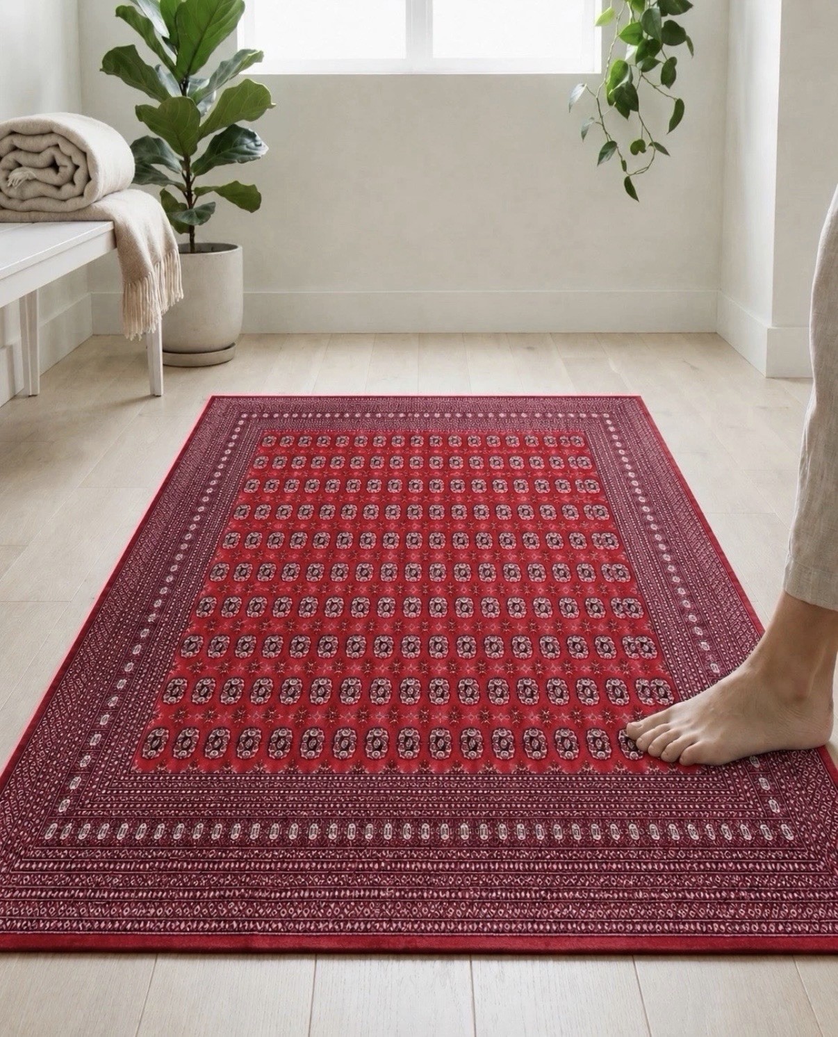 Bokhara Pakistani 9x12 Geometric Oriental Traditional Tribal Turkoman Wool Rug