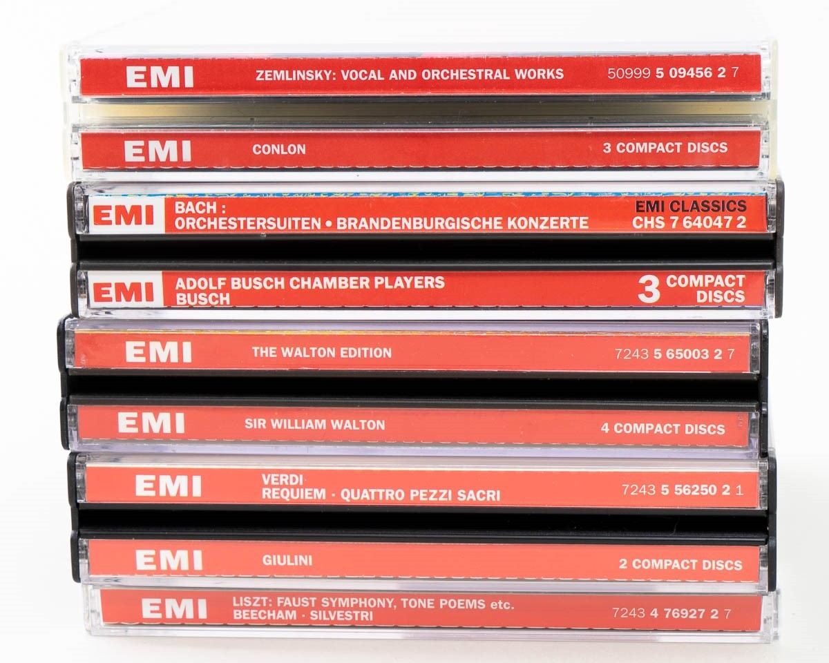 Lot of 14 EMI Classics CDs Classical Zemlinsky Bach William Walton Verdi Liszt
