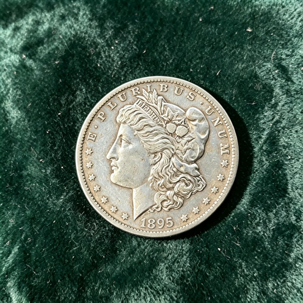 90% Silver 1895-S Morgan Dollar Beautiful Brilliant Uncirculated