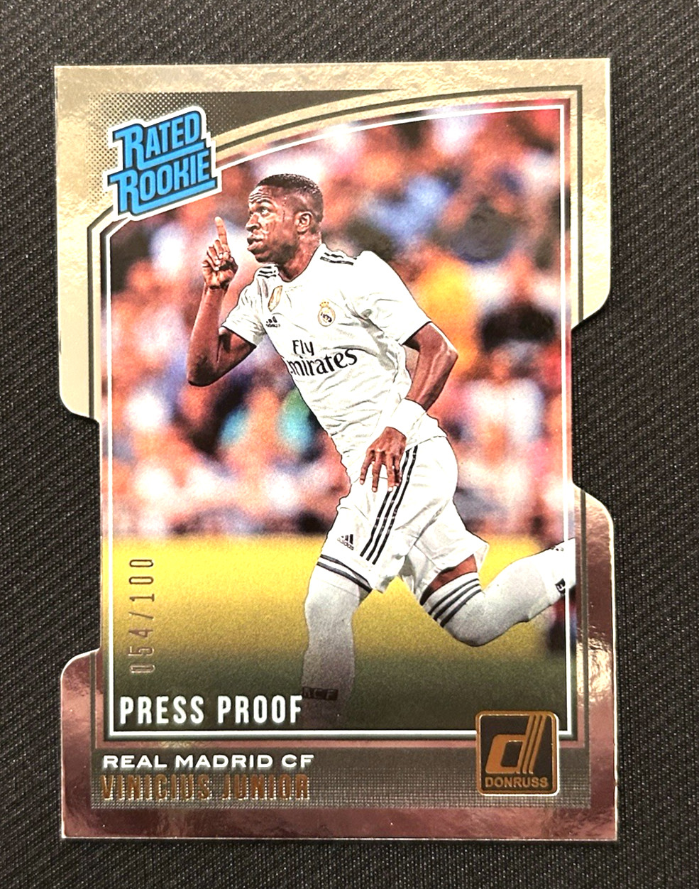 Vinicius Junior RC /100 Press Proof Die Cut 2018 Donruss Vini Jr Real Madrid