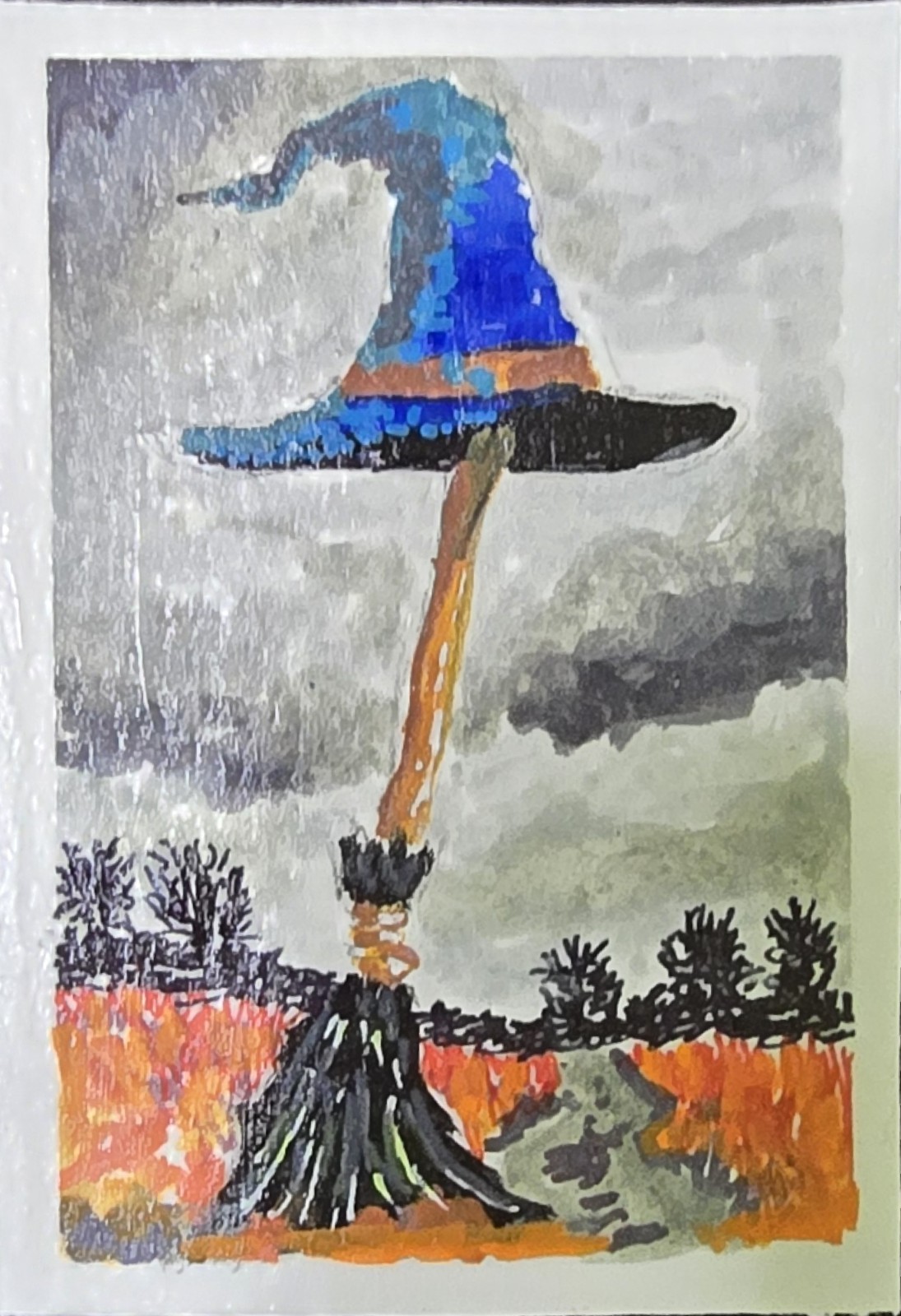 ACEO ATC OOAK Original Painting Halloween \ ACEO ATC OOAK Original Painting Halloween \