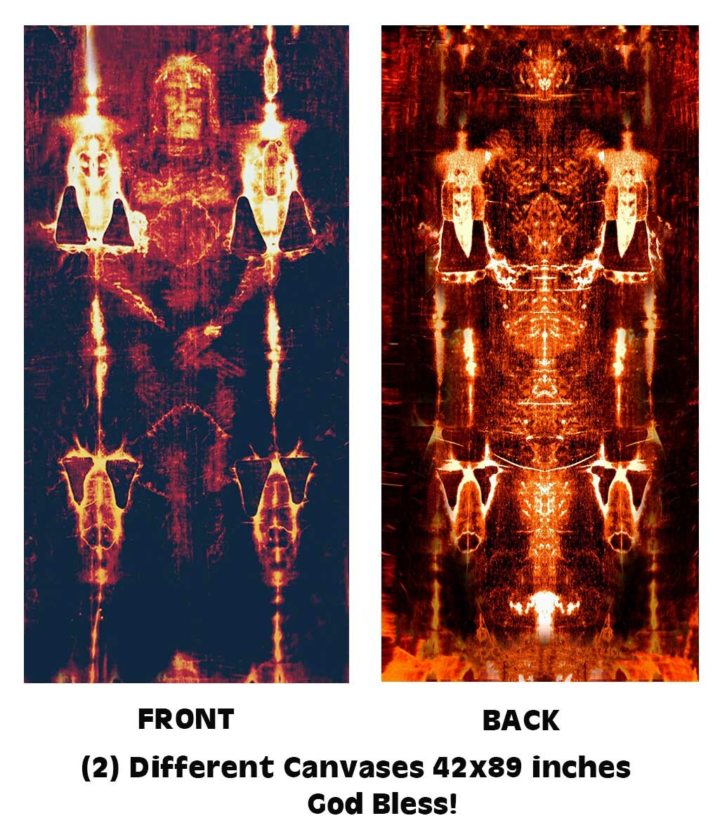 SHROUD OF TURIN ACTUAL SIZE Back&Front - 42x89\ SHROUD OF TURIN ACTUAL SIZE Back&Front - 42x89\