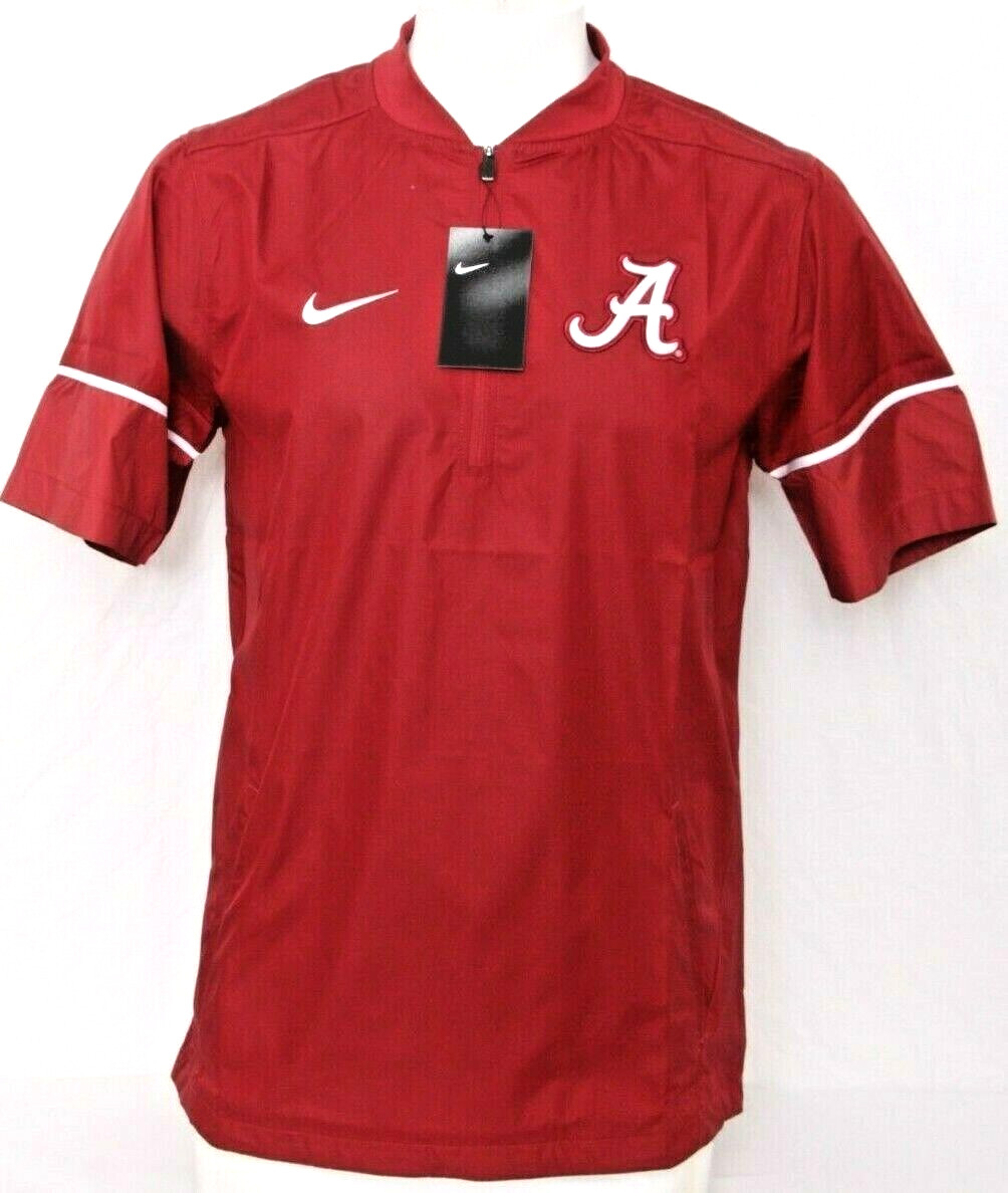 New Alabama Crimson Tide Nike Football Sideline Short Sleeve Hot Jacket Men\'s M