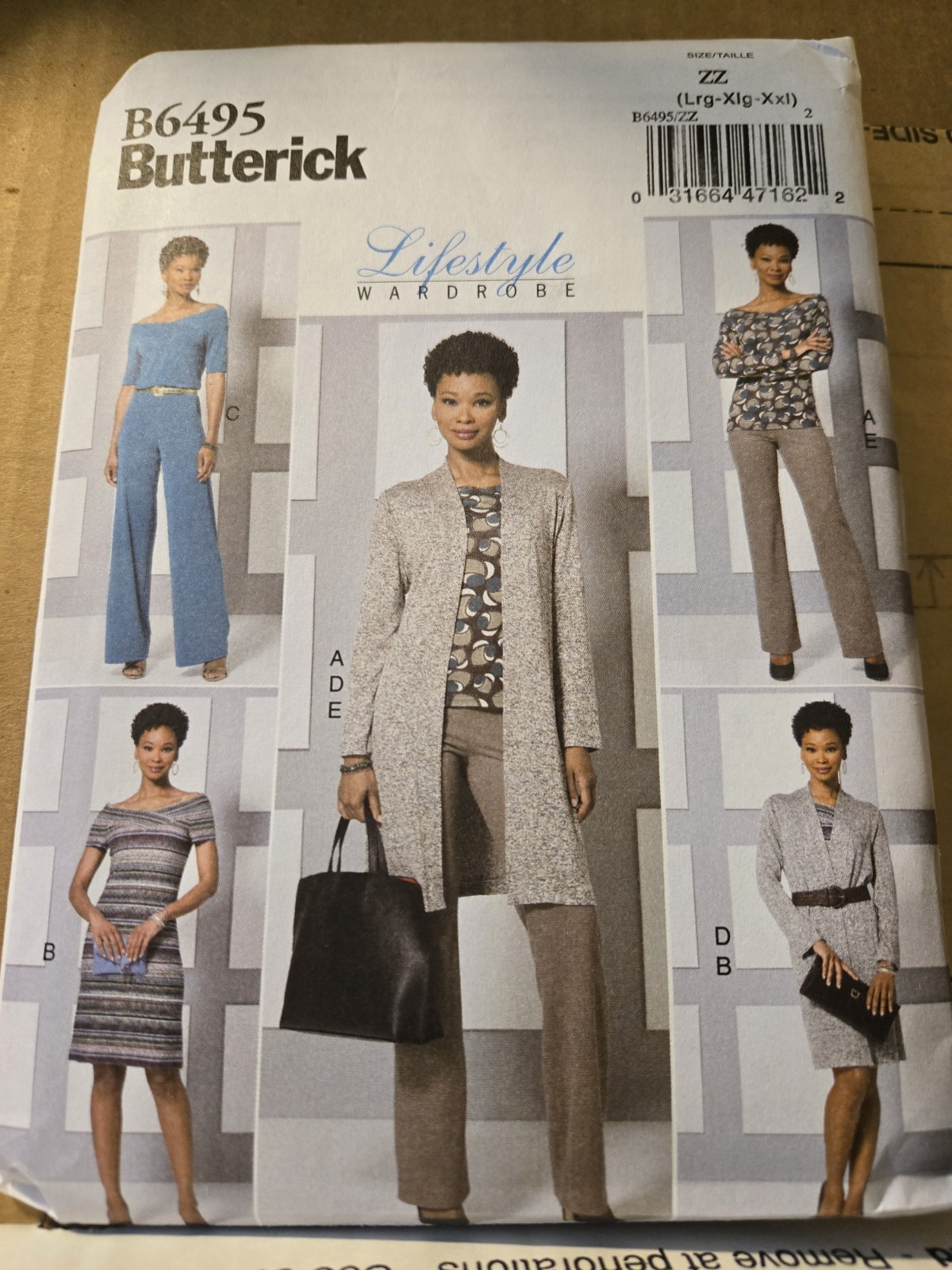 Butterick B6495 Lifestyle Wardrobe Misses Top Dress Jumpsuit Jacket Pants XS-M Butterick B6495 Lifestyle Wardrobe Misses Top Dress Jumpsuit Jacket Pants XS-M