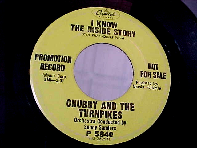 CHUBBY AND THE TURNPIKES - NORTHERN SOUL - PROMO - I KNOW THE INSIDE STORY CHUBBY AND THE TURNPIKES - NORTHERN SOUL - PROMO - I KNOW THE INSIDE STORY
