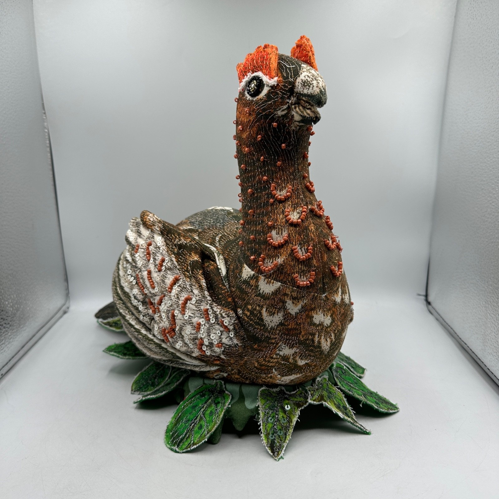 John Derian Target 2025 Fall Shaped Beaded Grouse Bird 11