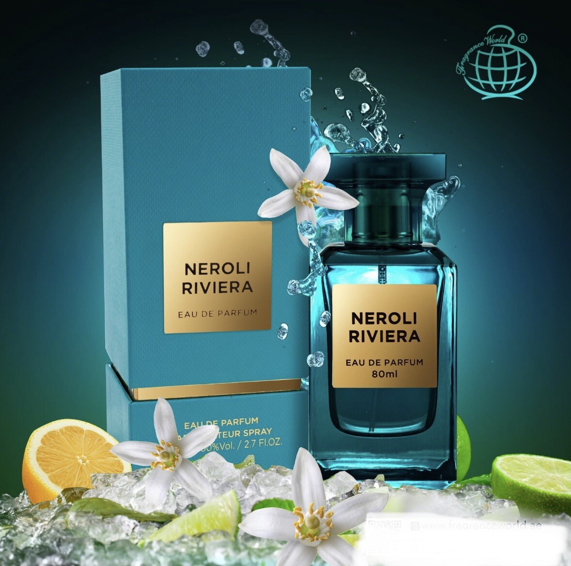 Neroli Riviera EDP Perfume By Fragrance World 80 ML🥇Niche Porto UAE Version🥇