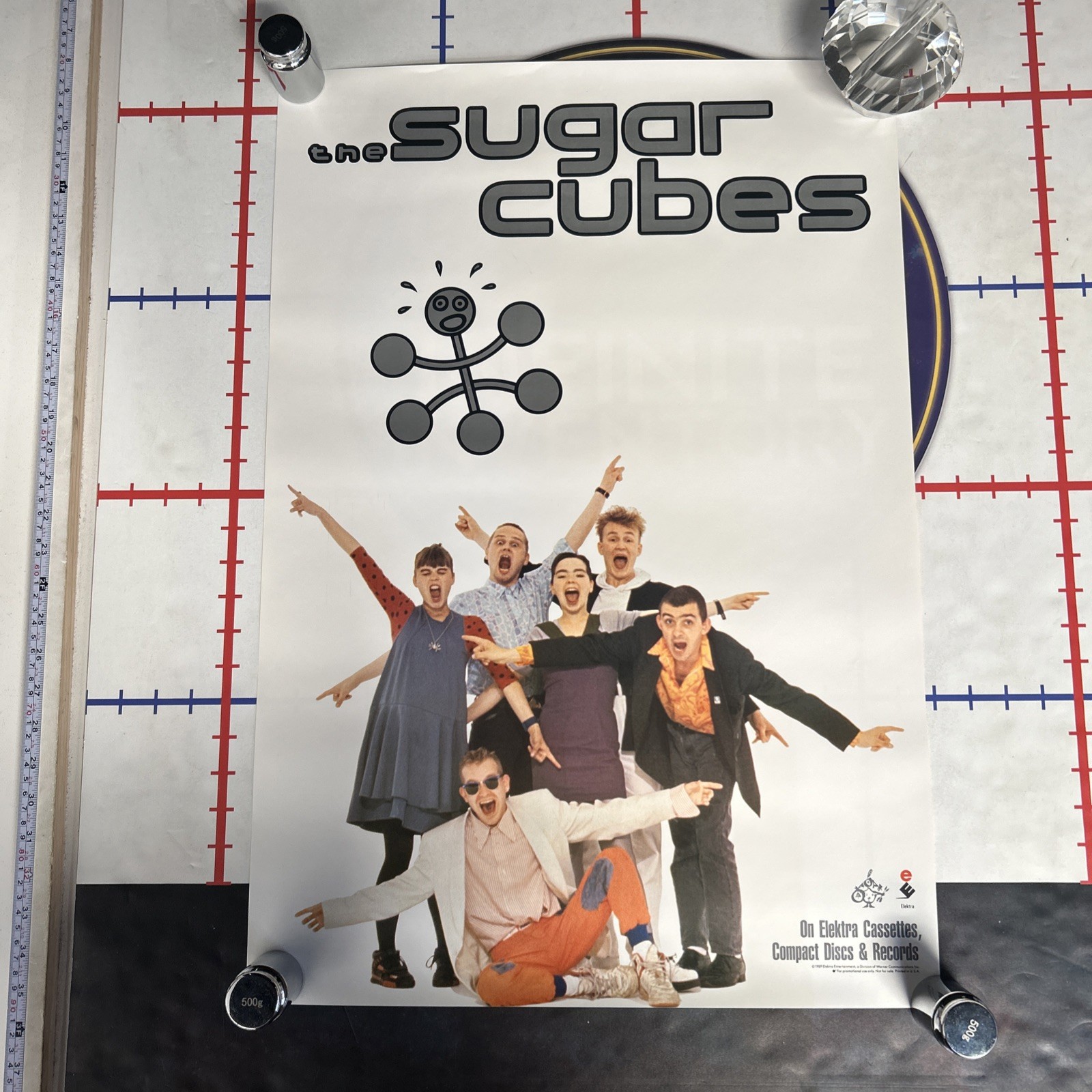 The Sugarcubes 1989 Promo Poster 19” X 27.5” - Bjork The Sugarcubes 1989 Promo Poster 19” X 27.5” - Bjork