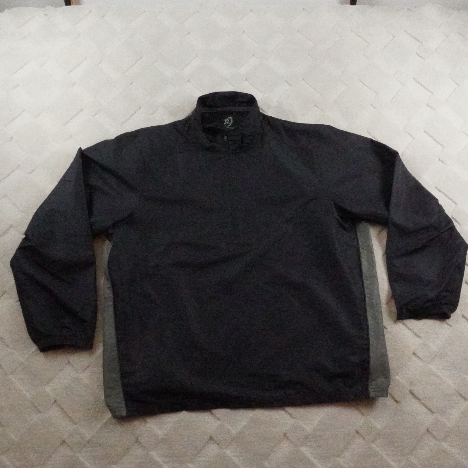 Zero Restriction Power Torque 1/4th Zip Pullover Jacket Mens Large Black 