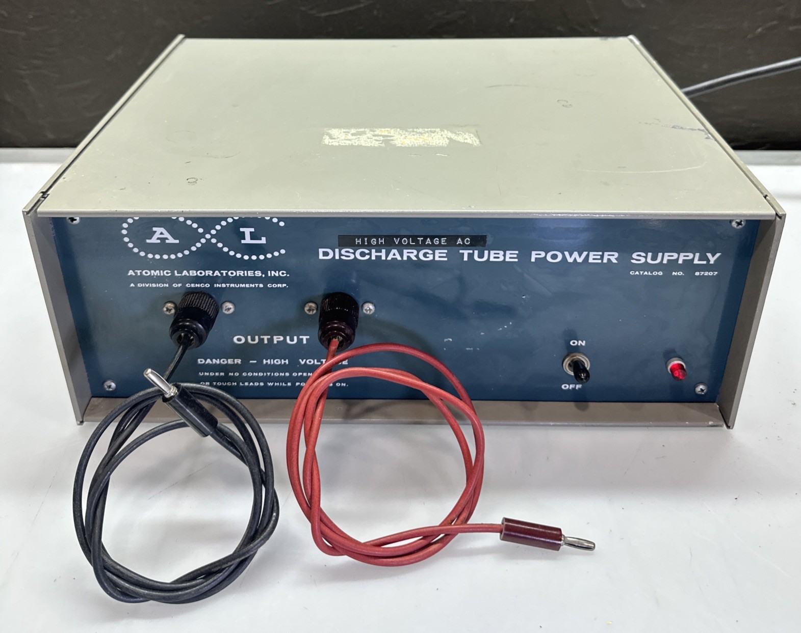 Atomic Laboratories Discharge Tube Power Supply 87207 Working 