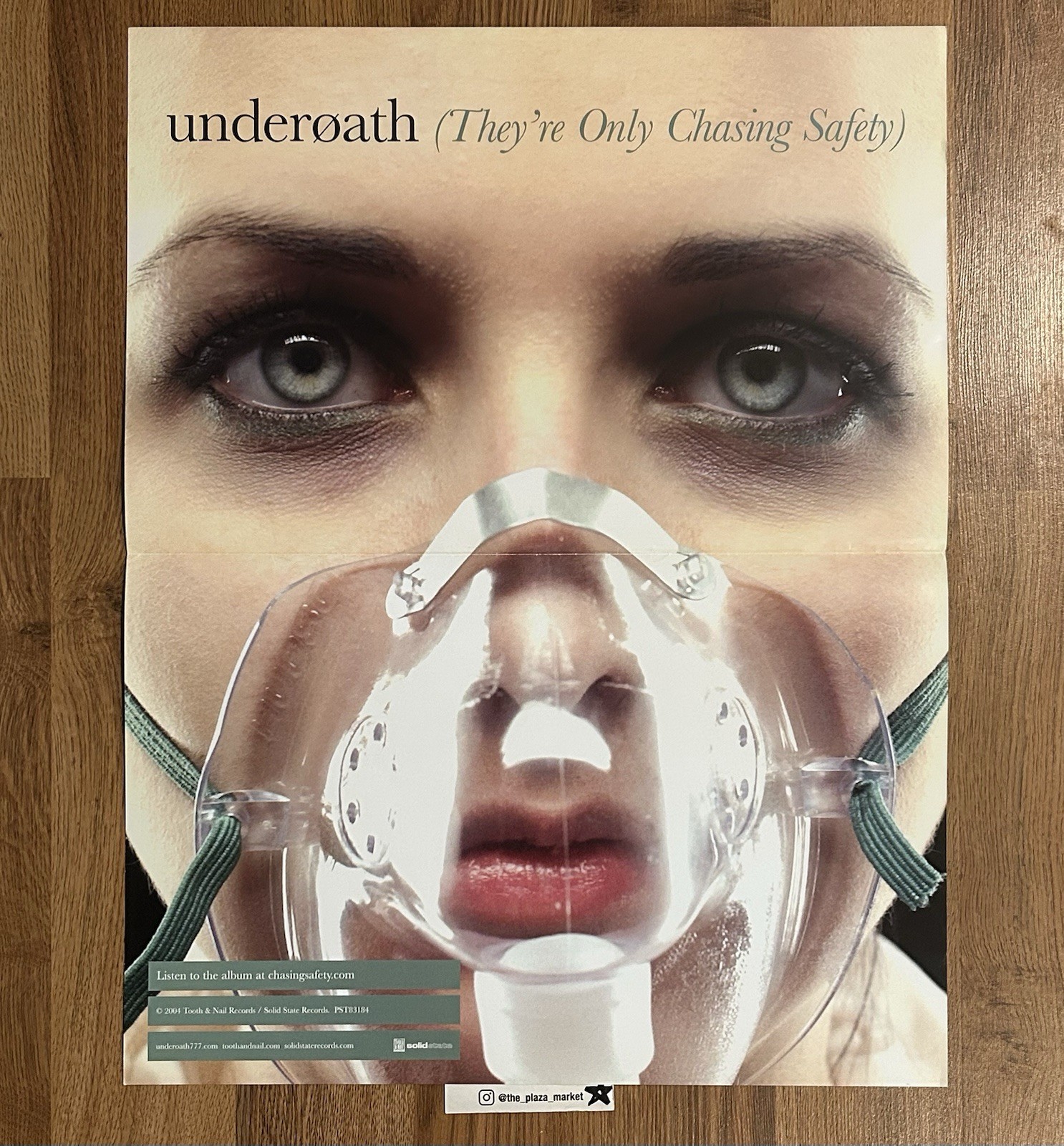 Underoath official They’re Only Chasing Safety album 2 sided Promo poster Rare